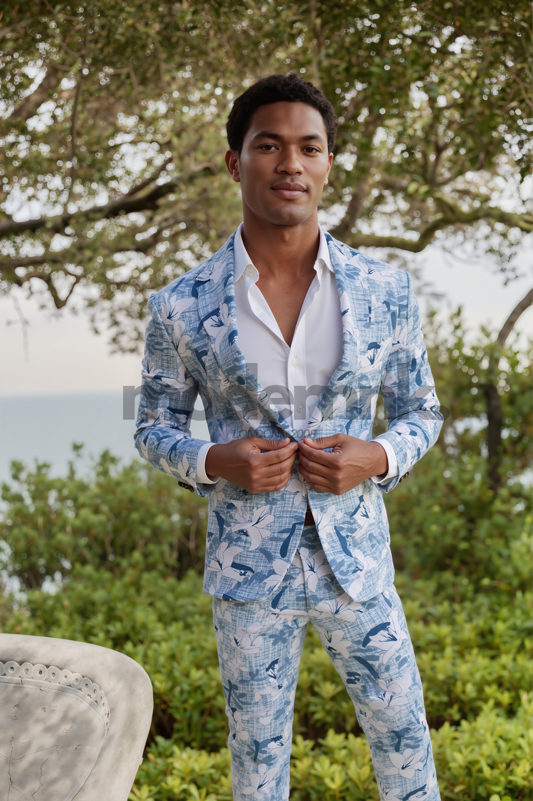 Blue_Floral_Men_Suit_A0231_Men's_Formal_Wear_Modernnk