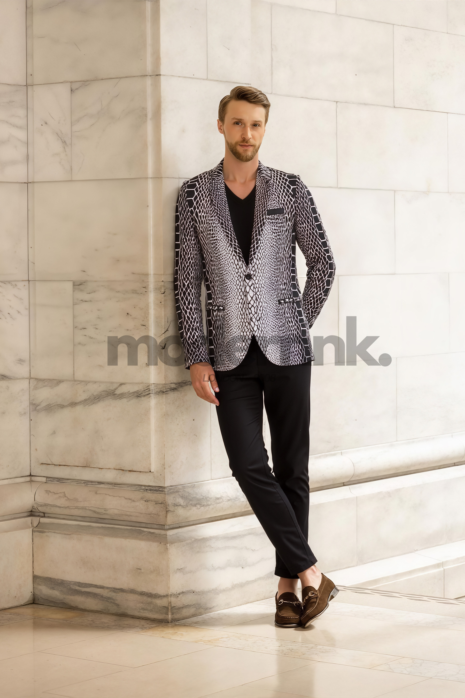 Black_White_Snake_Men_Suit_A0235_Men's_Formal_Occasion_Modernnk