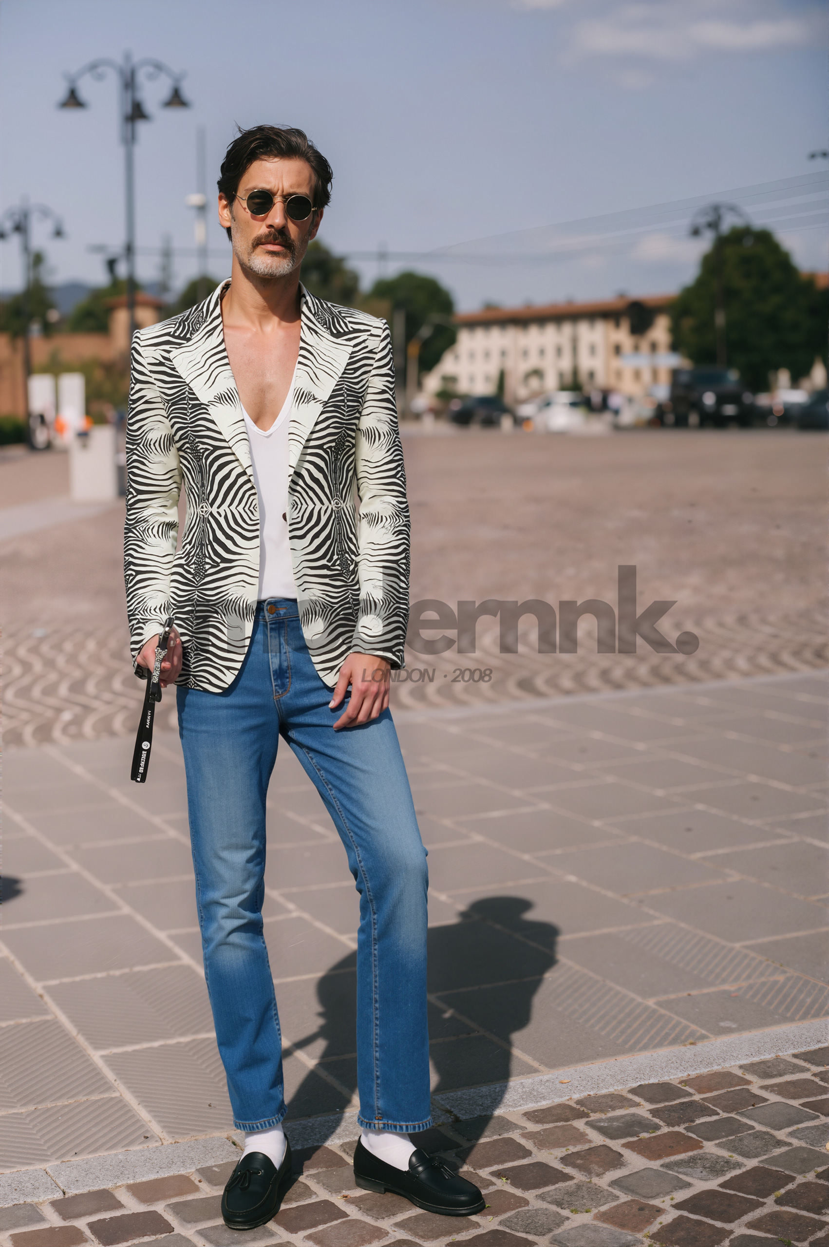 Zebra_Stripe_Men_Suit_A0238_Casual_Wear_Modernnk