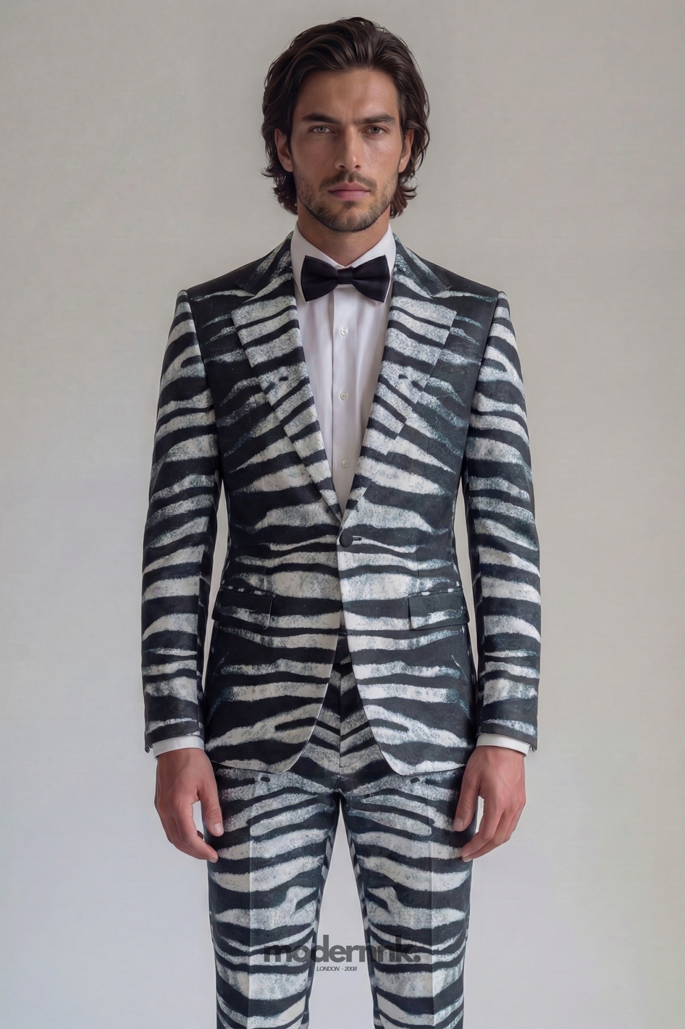 Showstopper Zebra Print Suit A0290