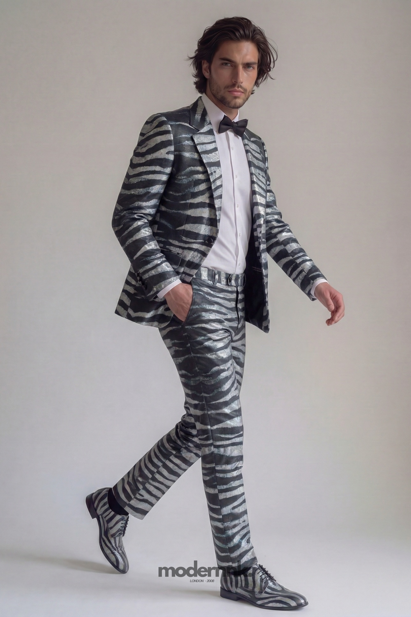 Showstopper Zebra Print Suit A0290