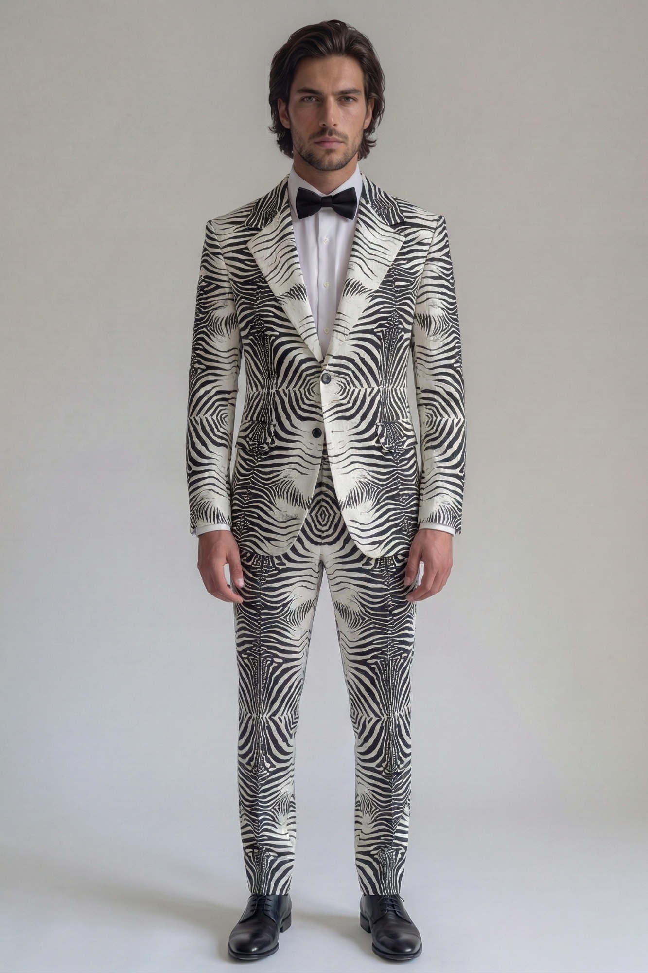 Showstopper Zebra Print Suit A0291