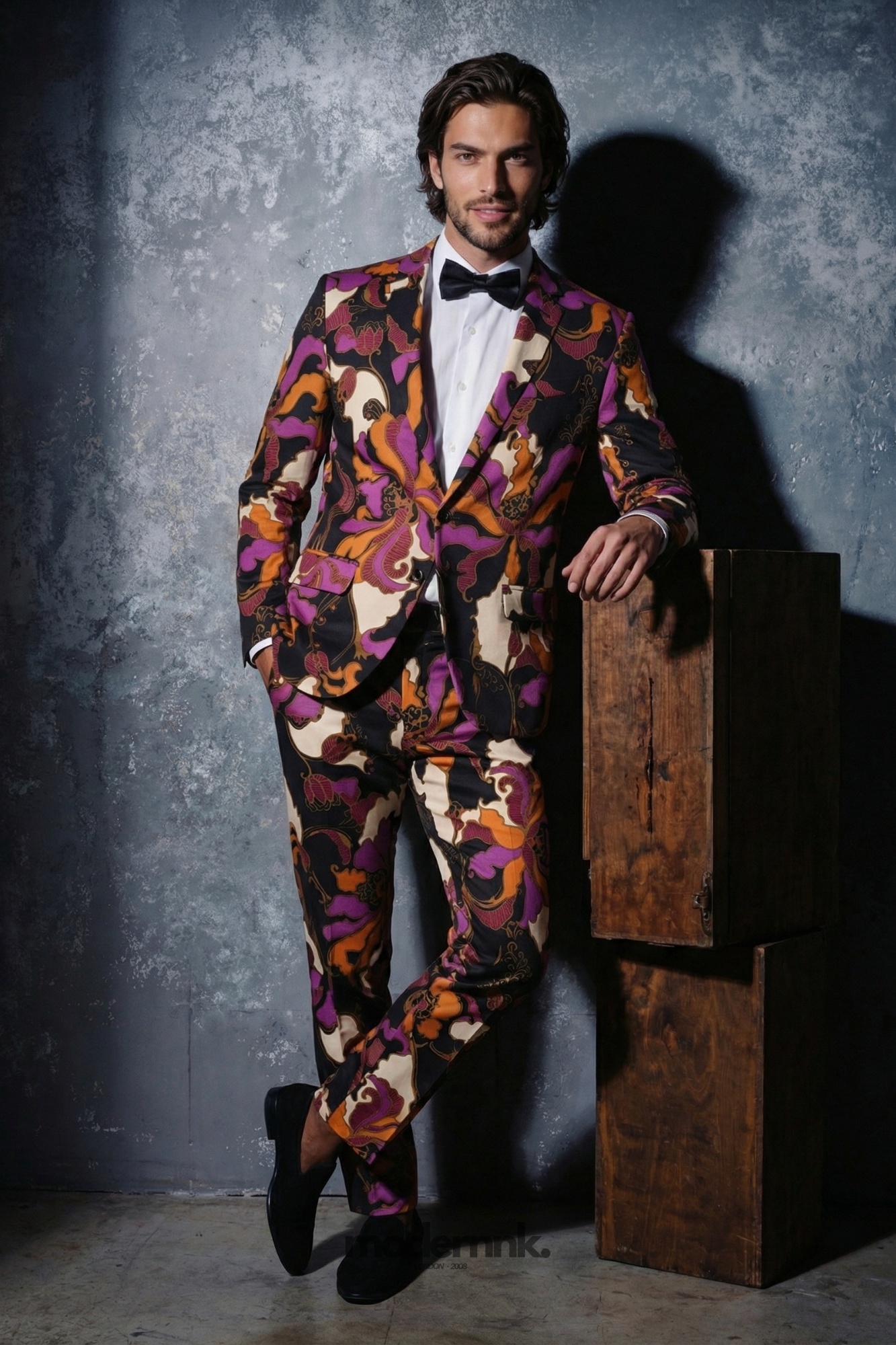 Showman Floral Suit A0292