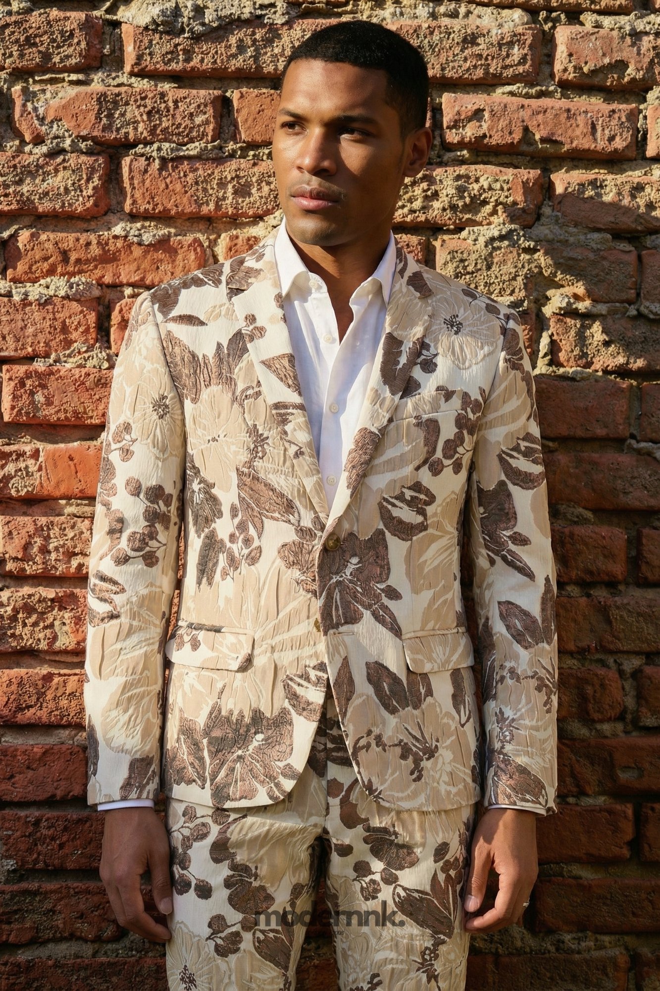 Garden Floral Two-Piece Suit A0293