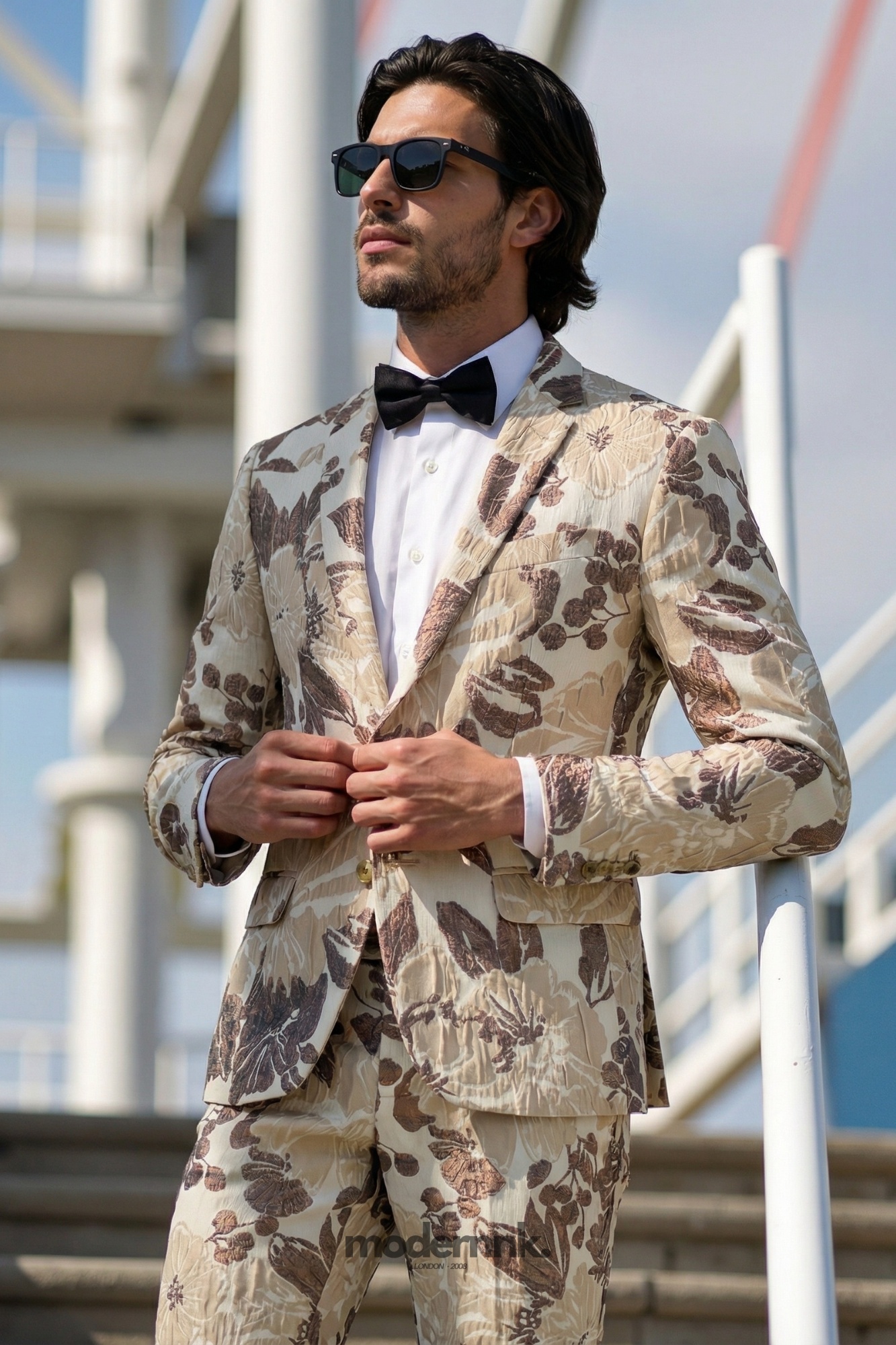 Garden Floral Two-Piece Suit A0293