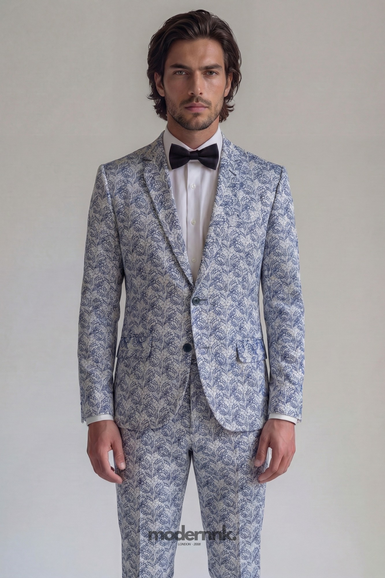 Gala Patterned Suit A0295