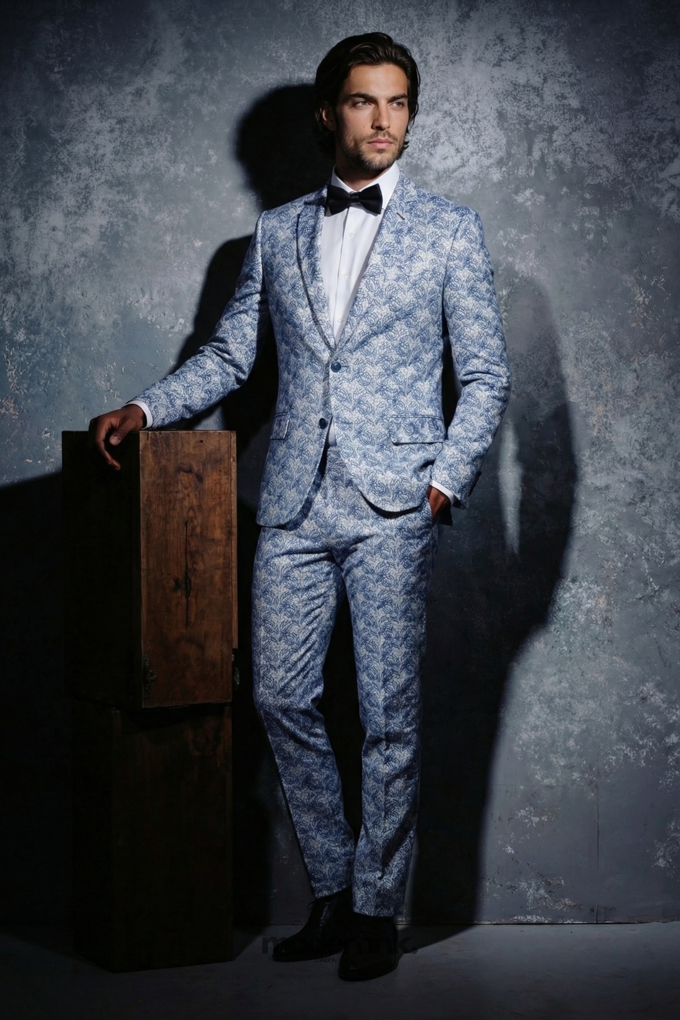 Gala Patterned Suit A0295