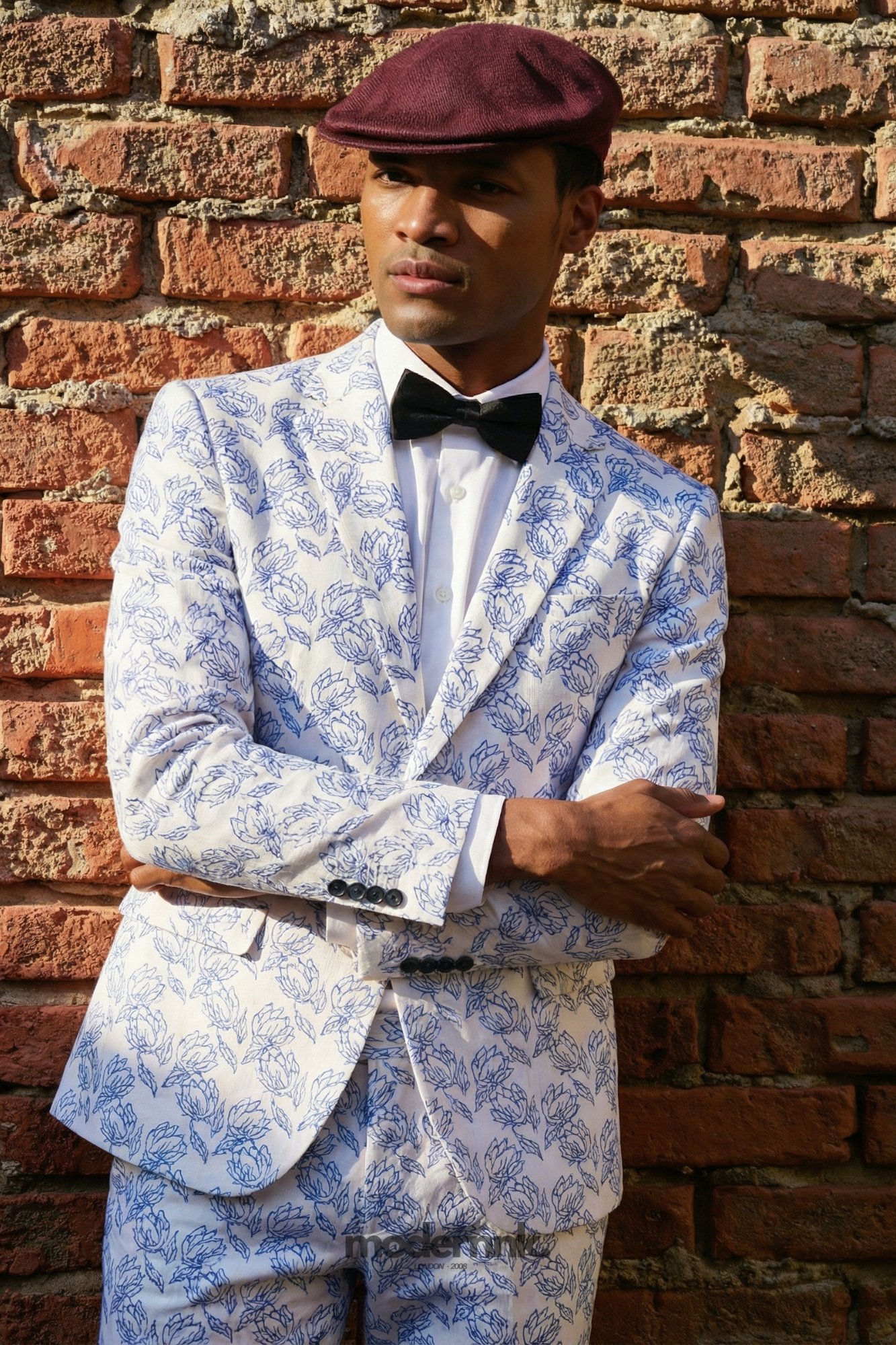 Gala Patterned Suit A0295