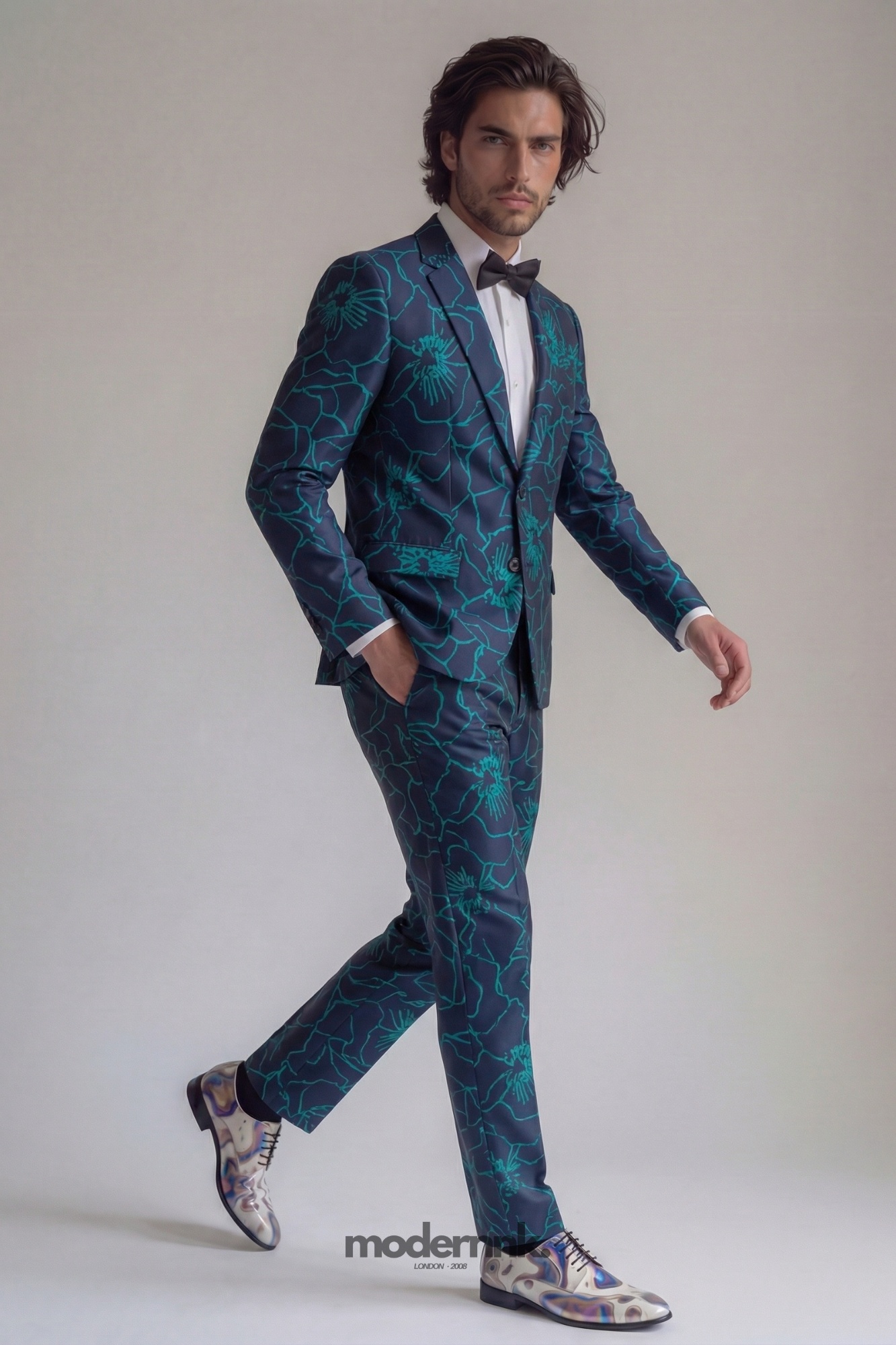 Dapper Rebel Patterned Suit A0297