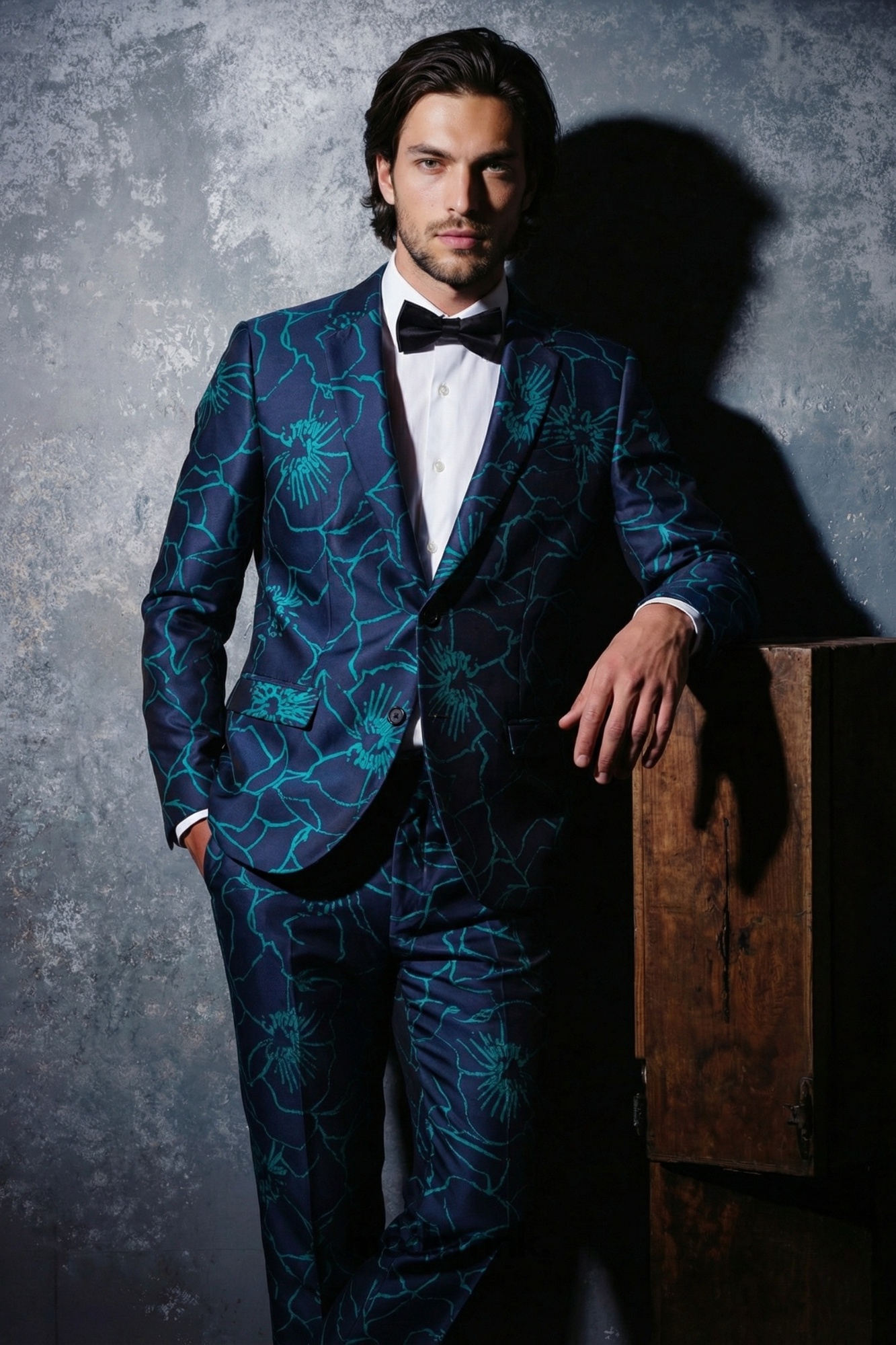 Dapper Rebel Patterned Suit A0297