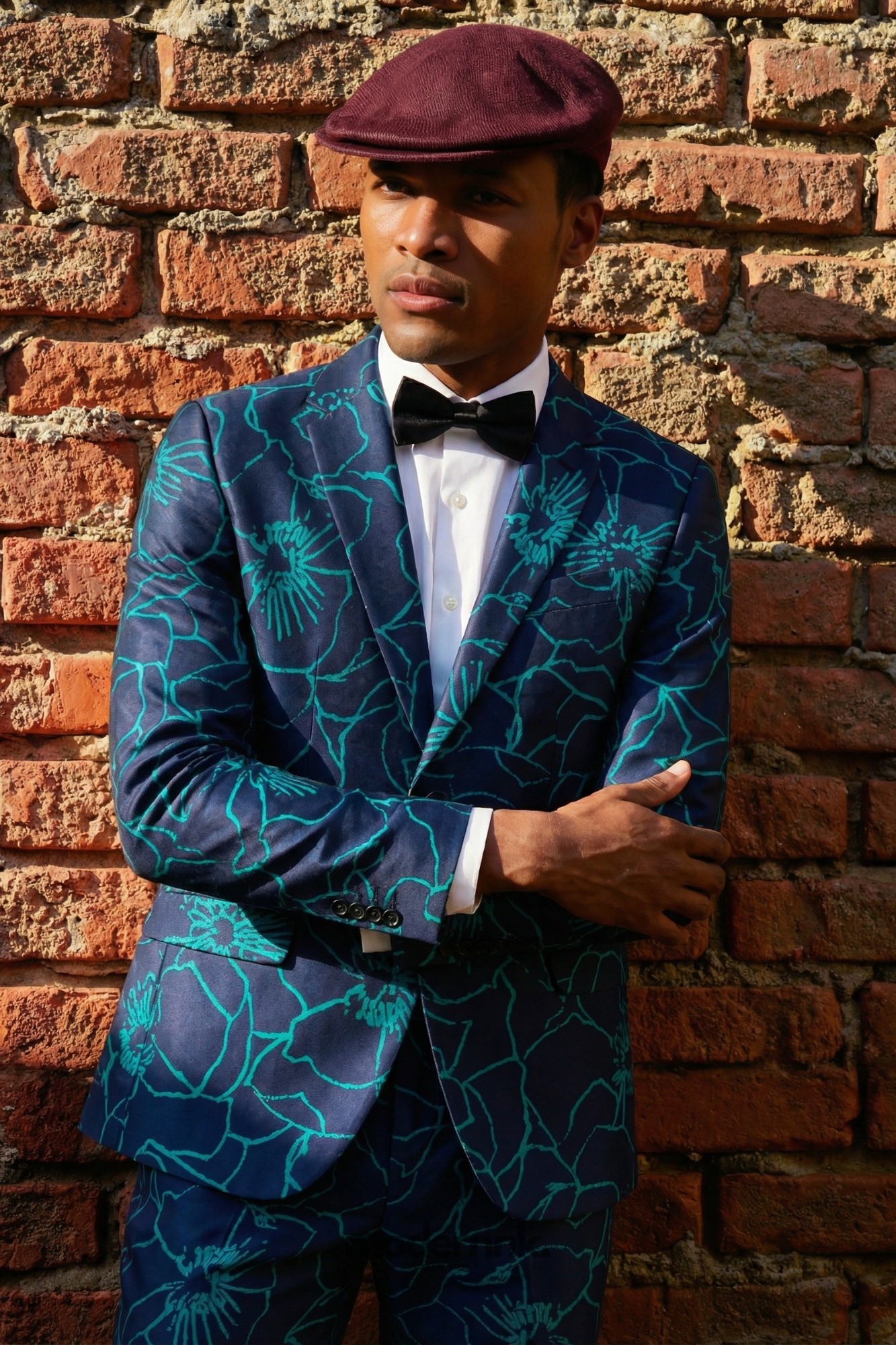 Dapper Rebel Patterned Suit A0297