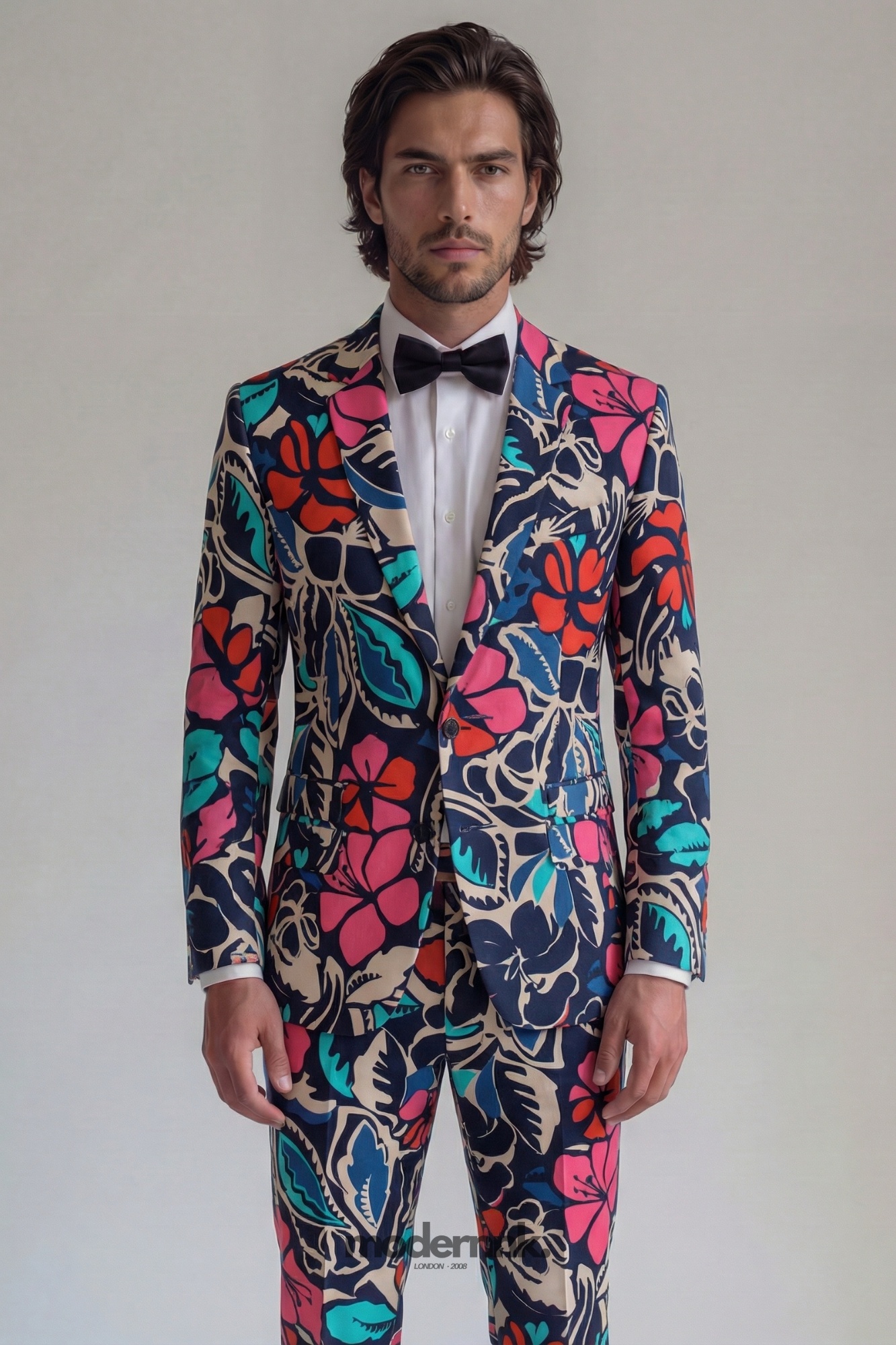 Vibrant Floral Suit A0298