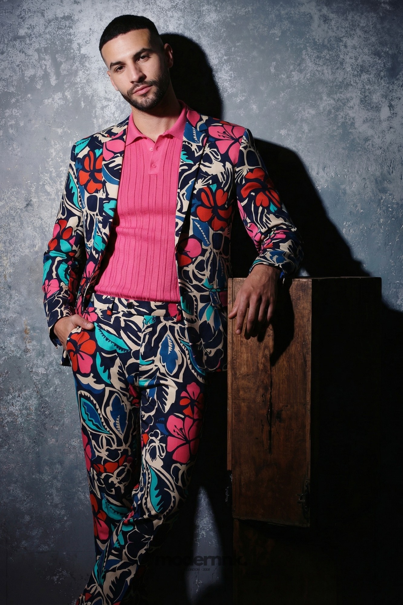 Vibrant Floral Suit A0298