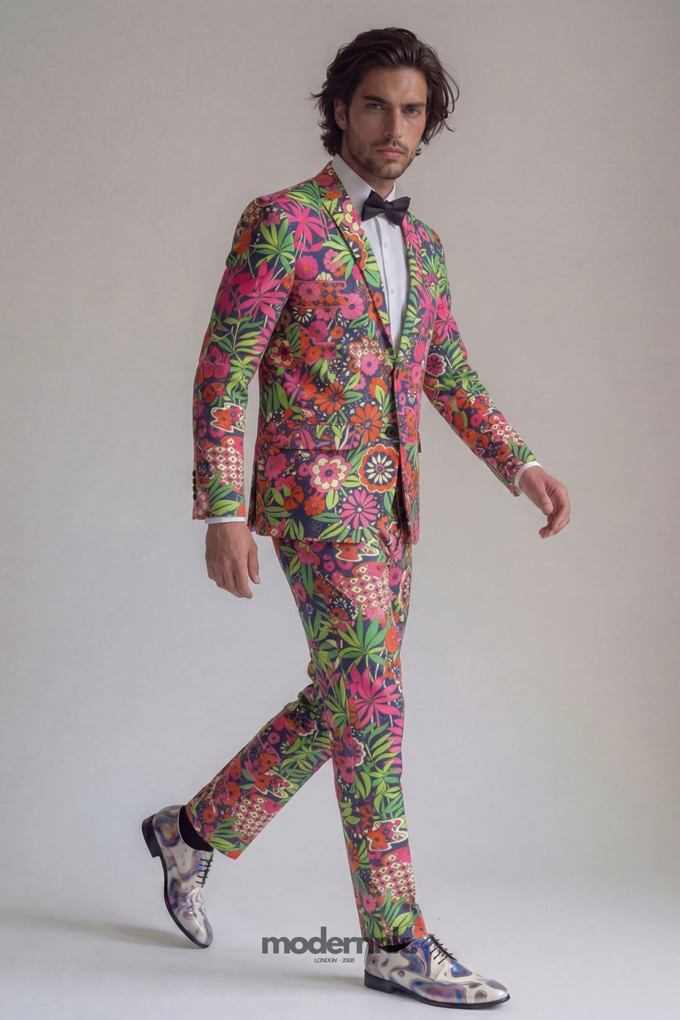 Tropical Party Floral Suit A0299