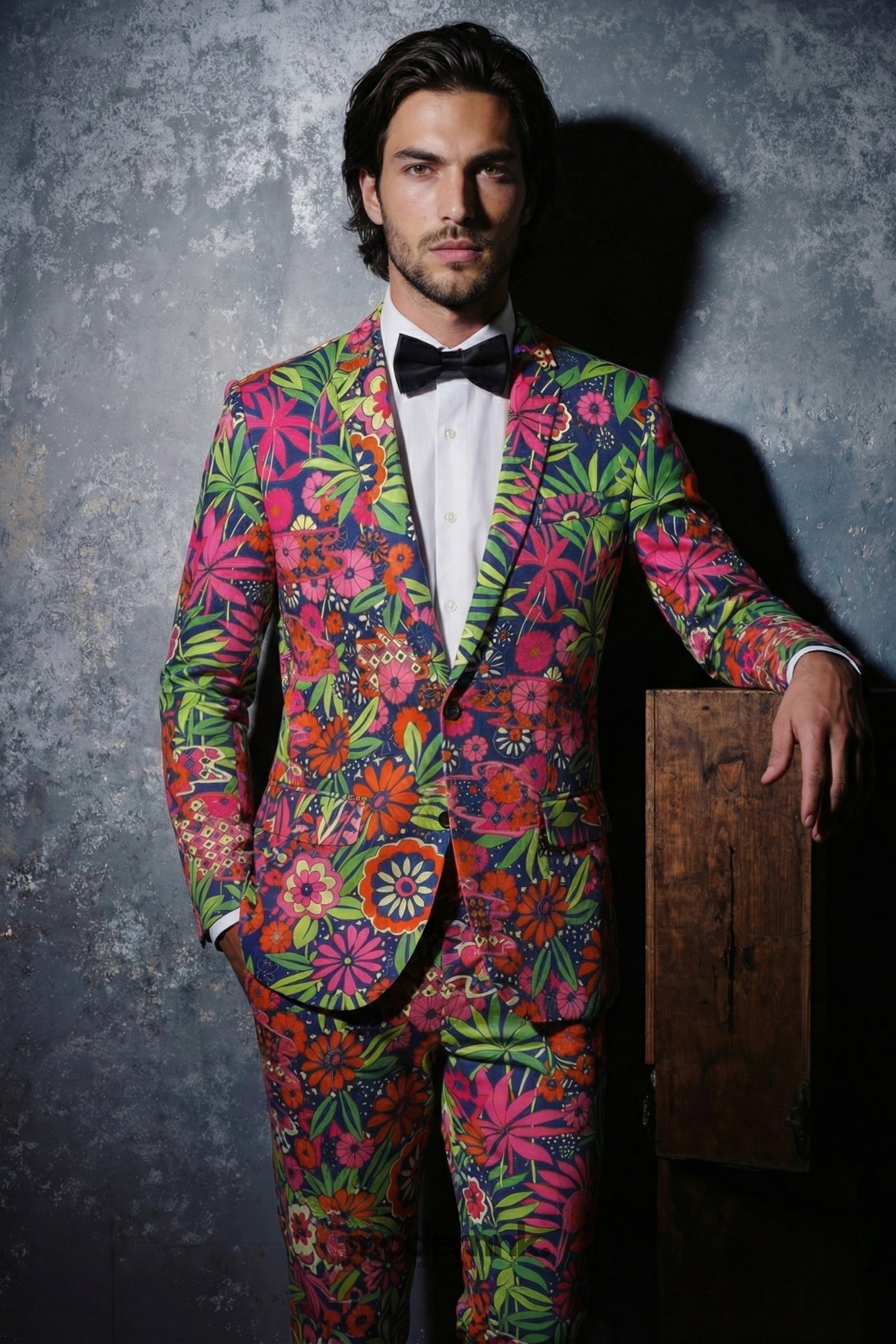 Tropical Party Floral Suit A0299