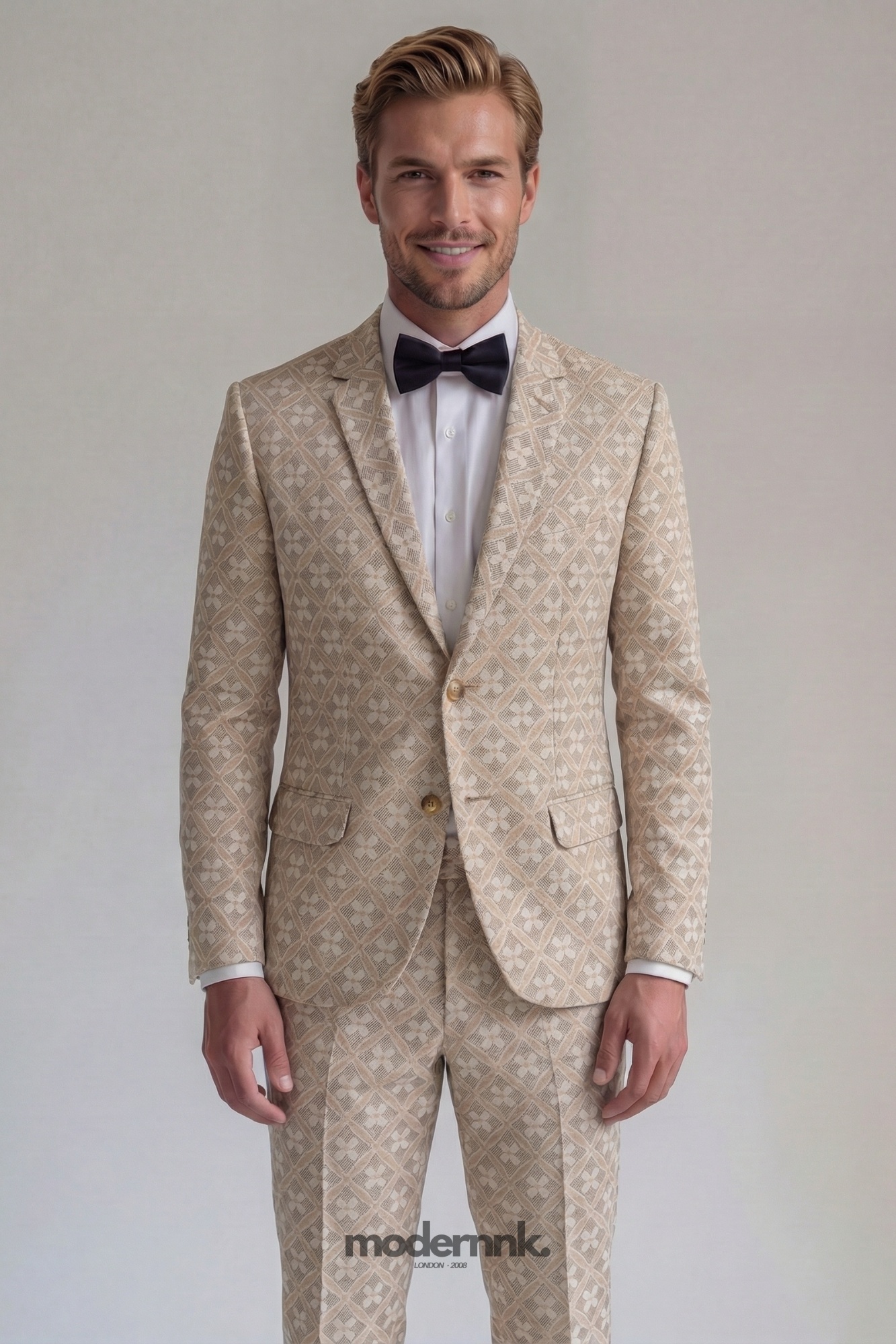 Gala Patterned Two-Piece Suit A0302