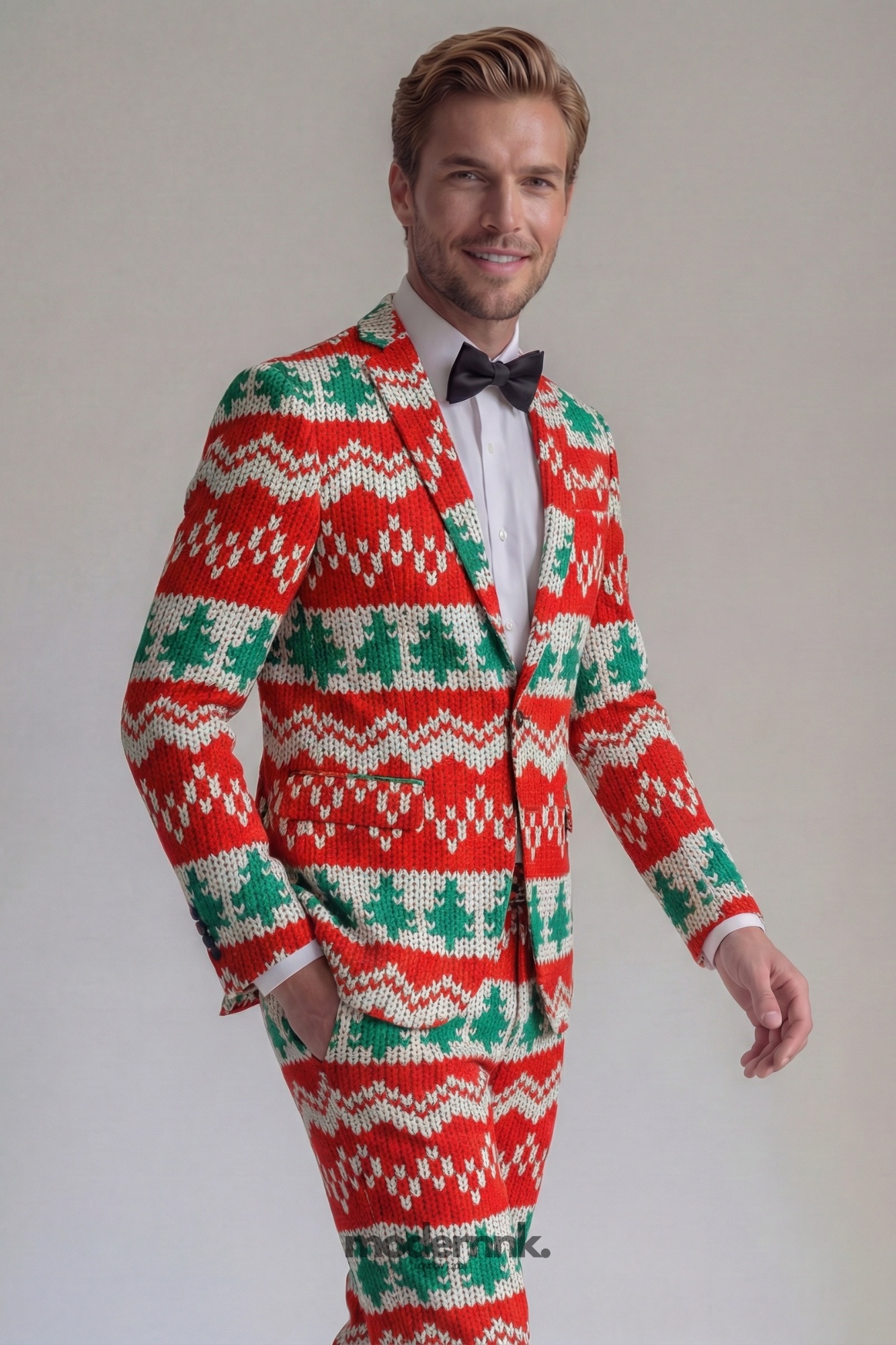 Festive Christmas Sweater Suit A0304