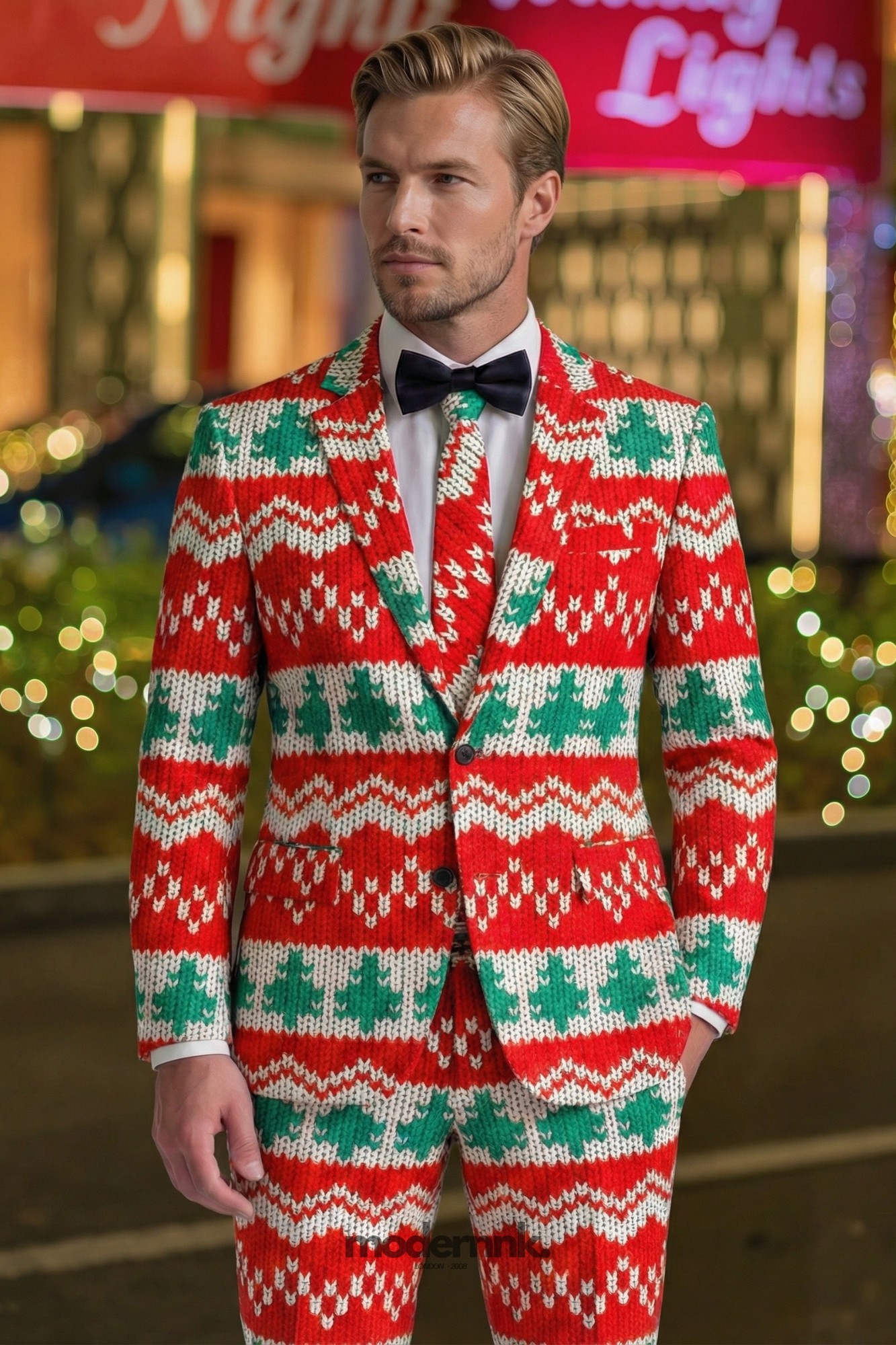 Festive Christmas Sweater Suit A0304