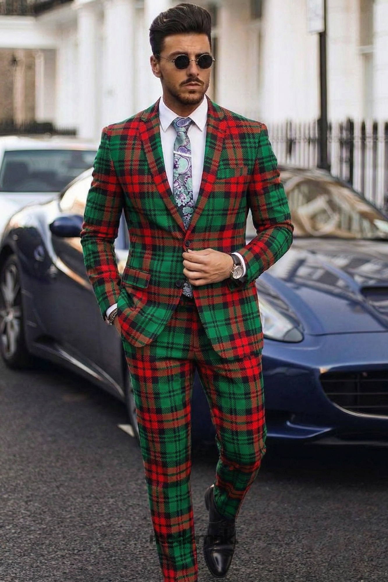 Festive Tartan Suit A0312