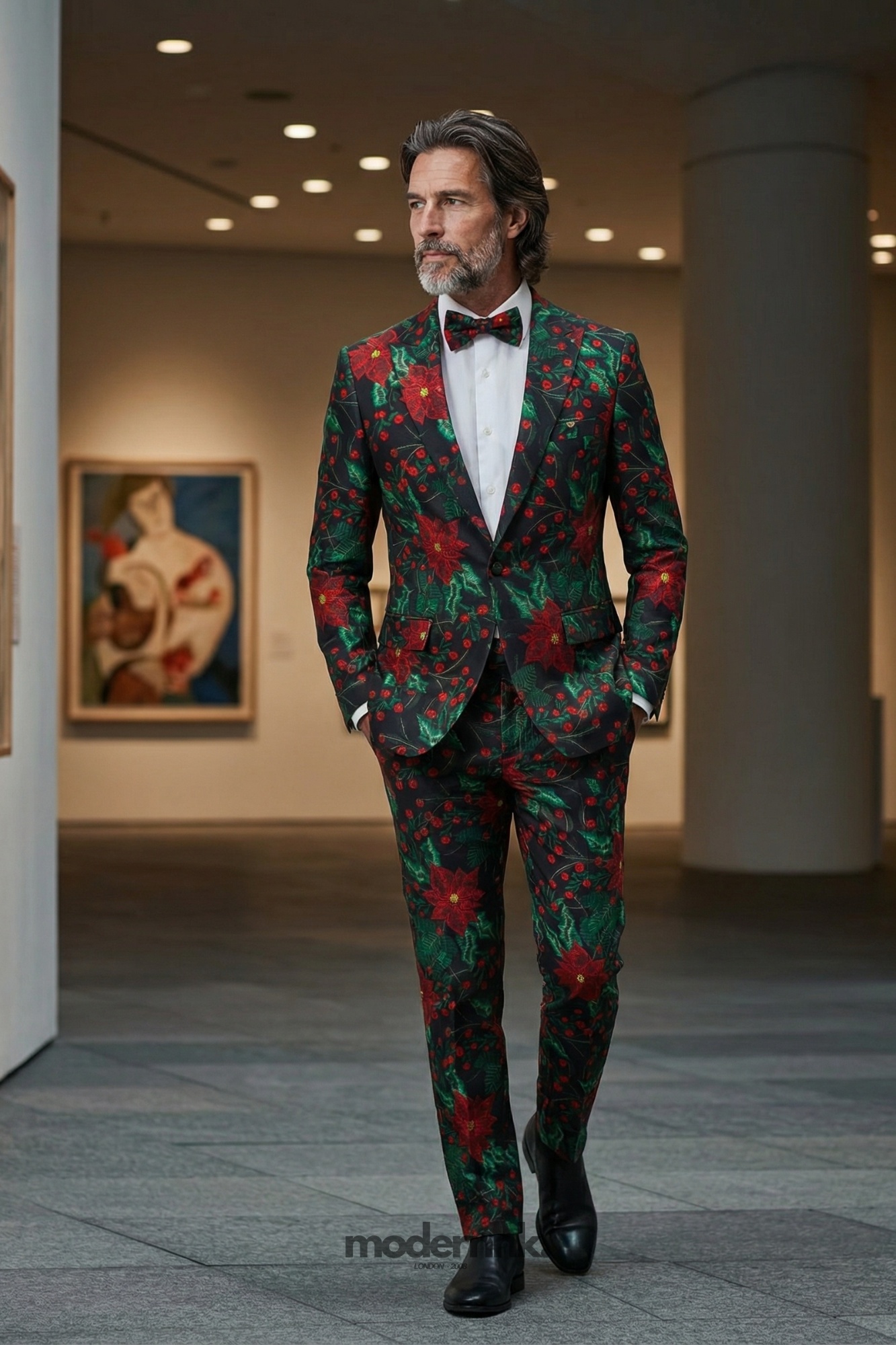 Festive Poinsettia Tuxedo A0313