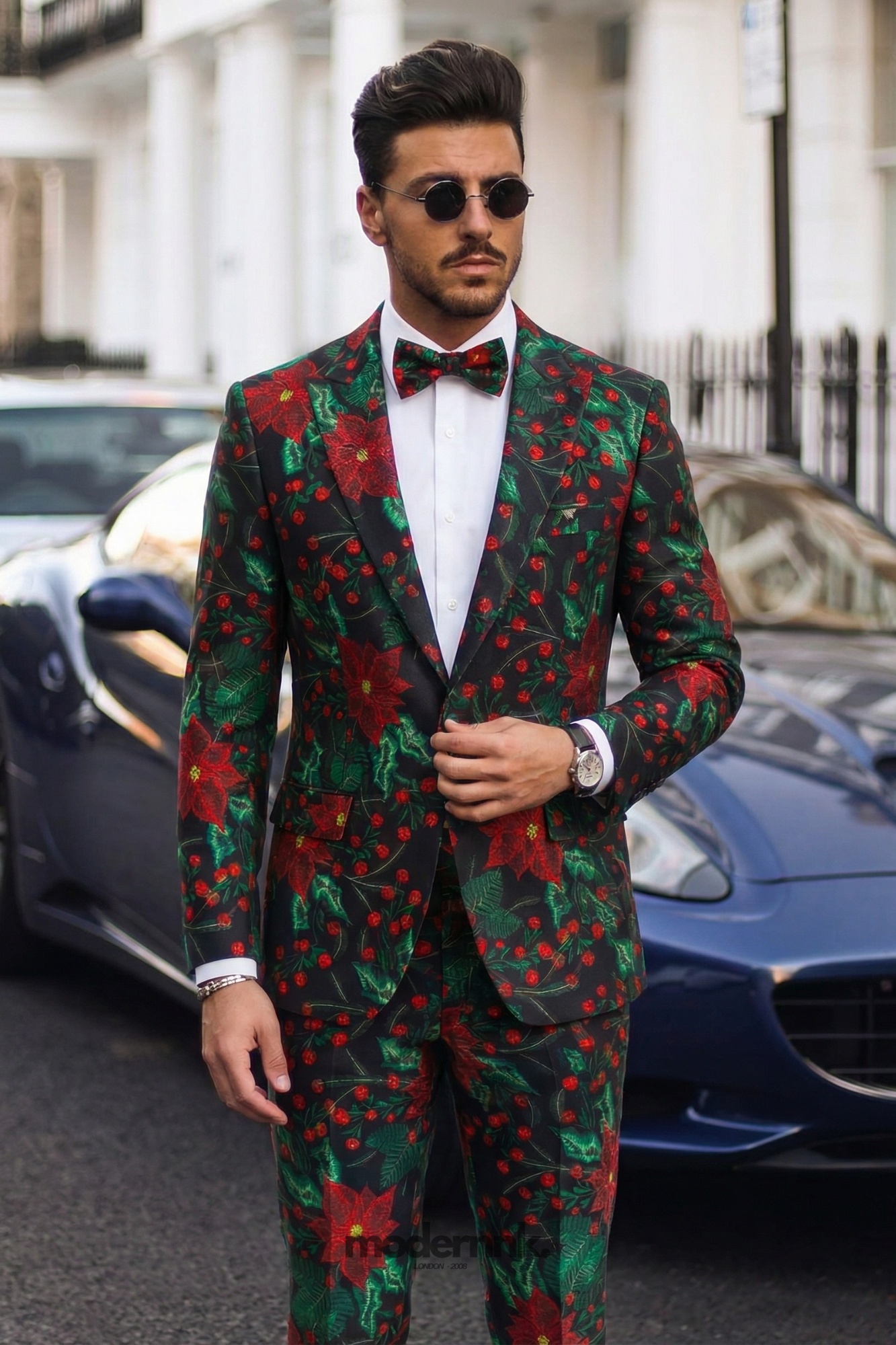 Festive Poinsettia Tuxedo A0313