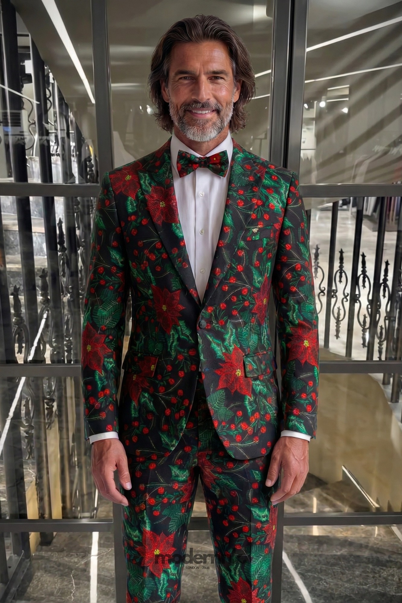 Festive Poinsettia Tuxedo A0313