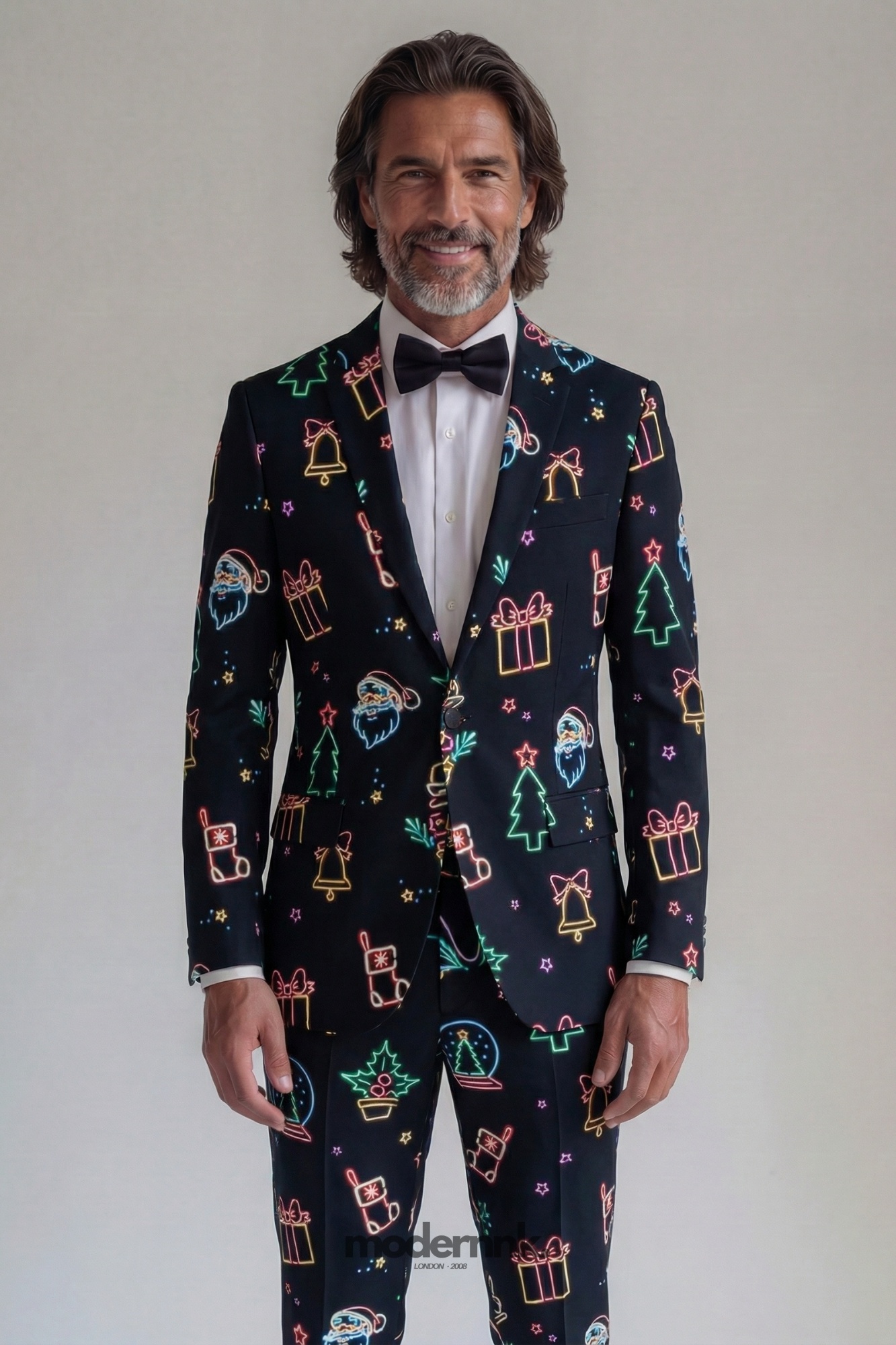 Festive Neon Christmas Suit A0314