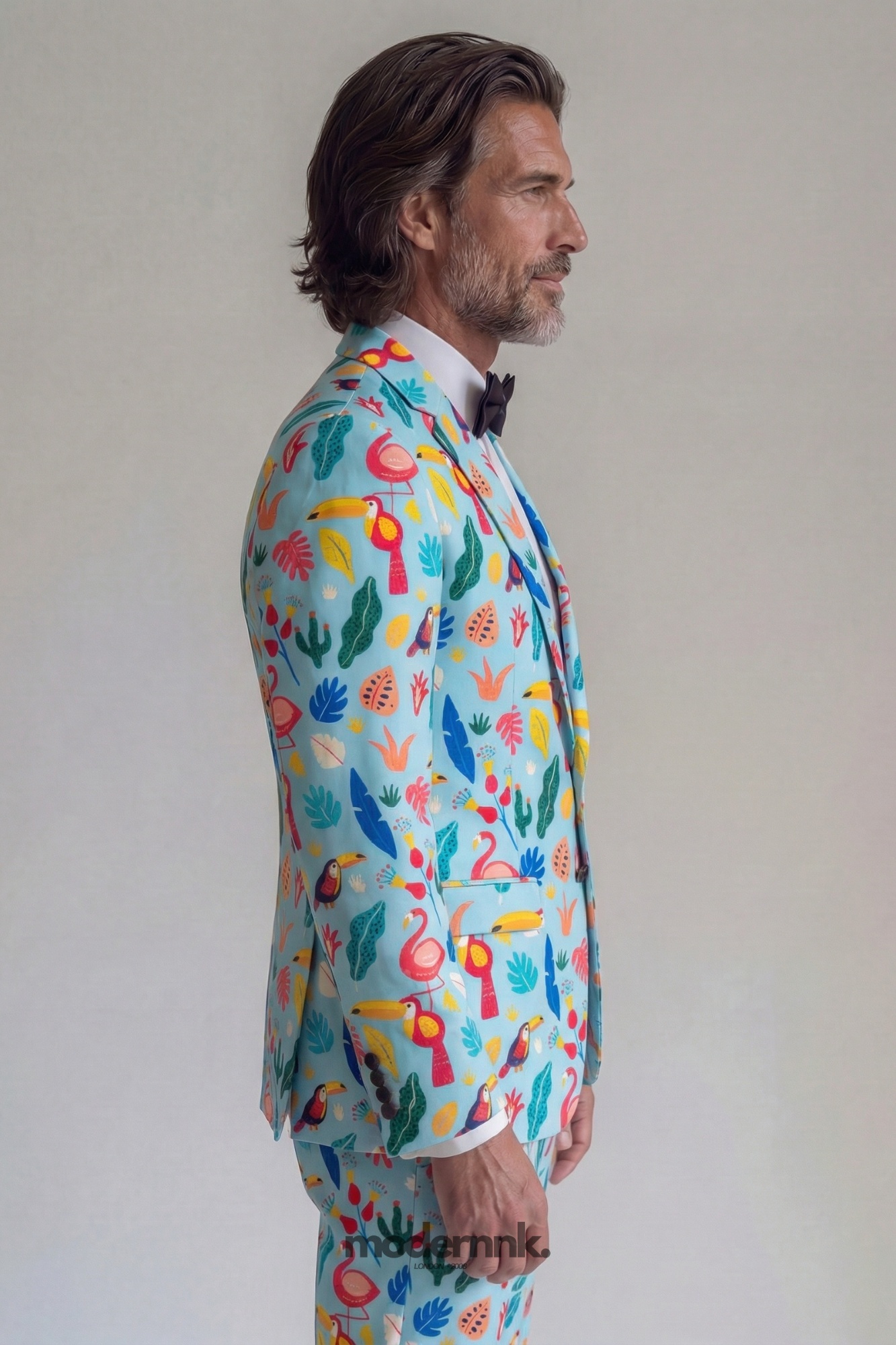 Tropical Party Print Suit A0315