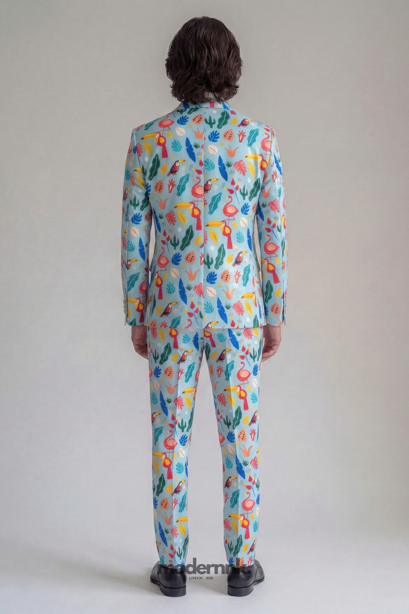 Tropical Party Print Suit A0315