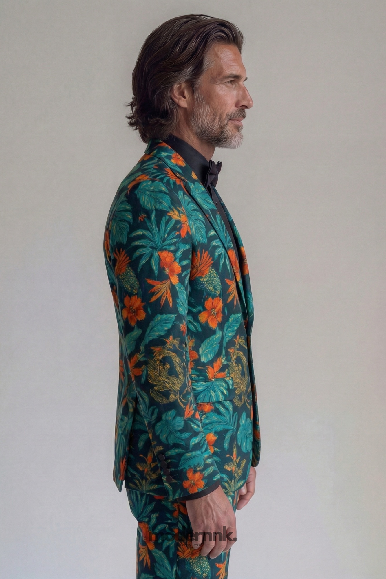 Reveler Tropical Print Suit A0316