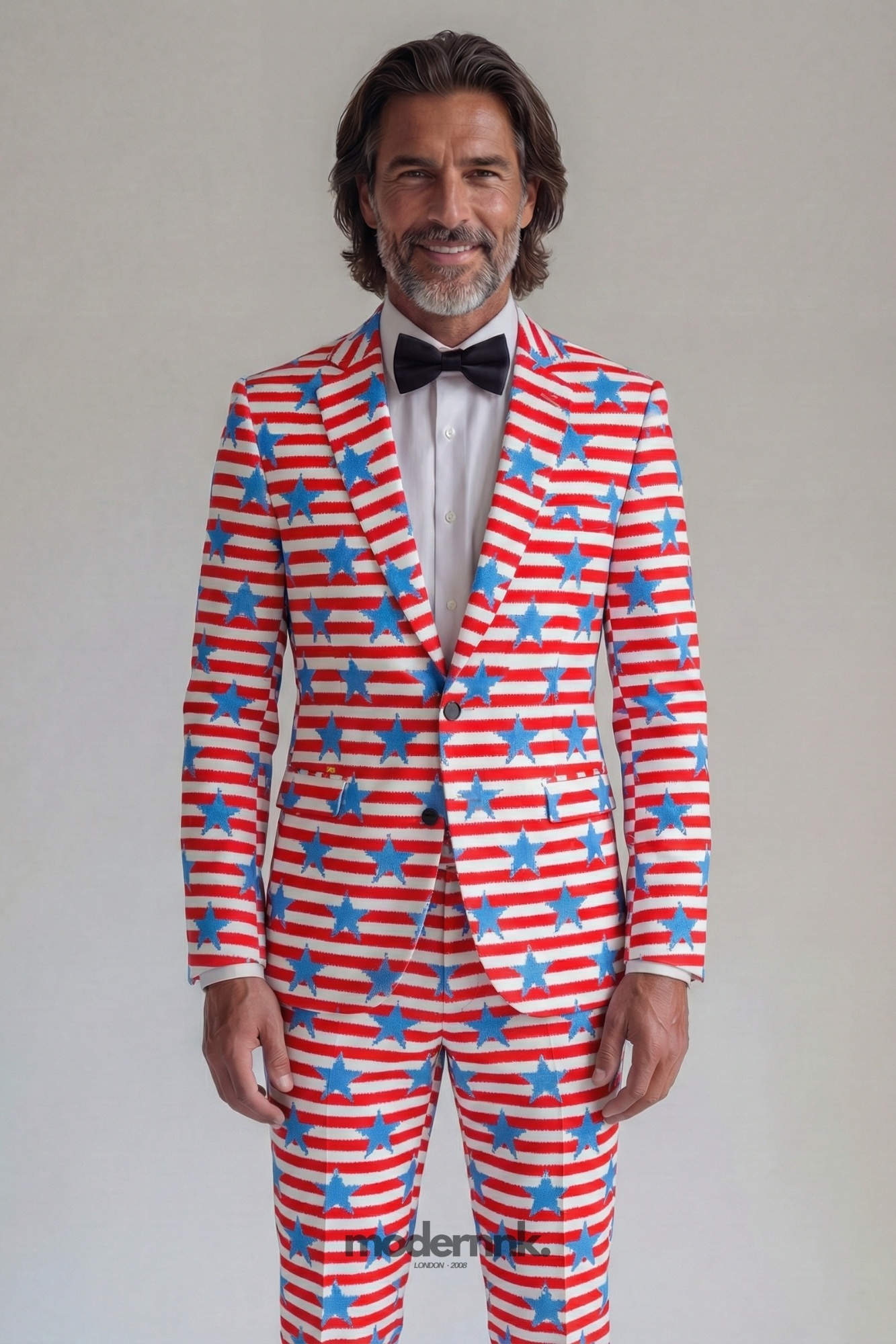 Patriotic American Flag Suit A0317