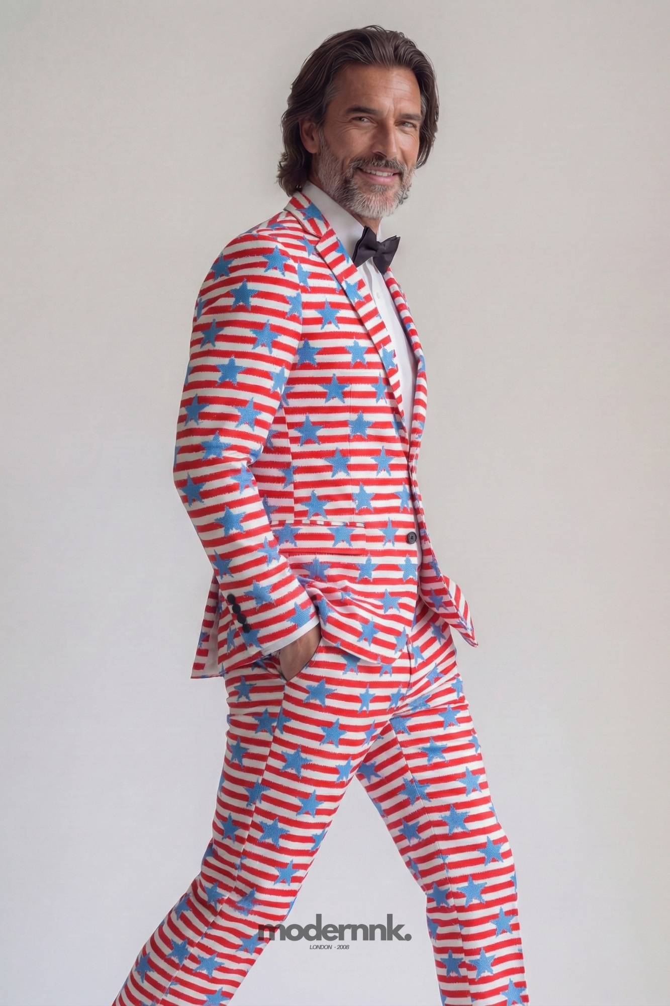 Patriotic American Flag Suit A0317