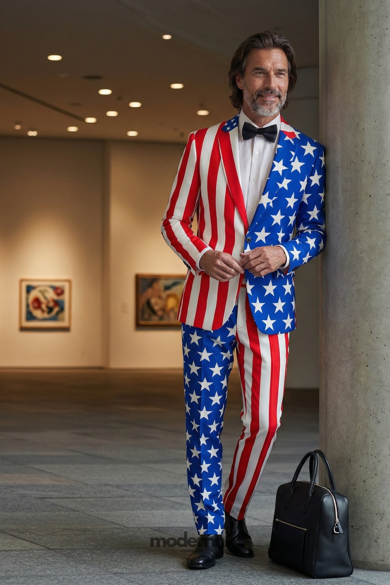 Patriotic American Flag Suit A0318
