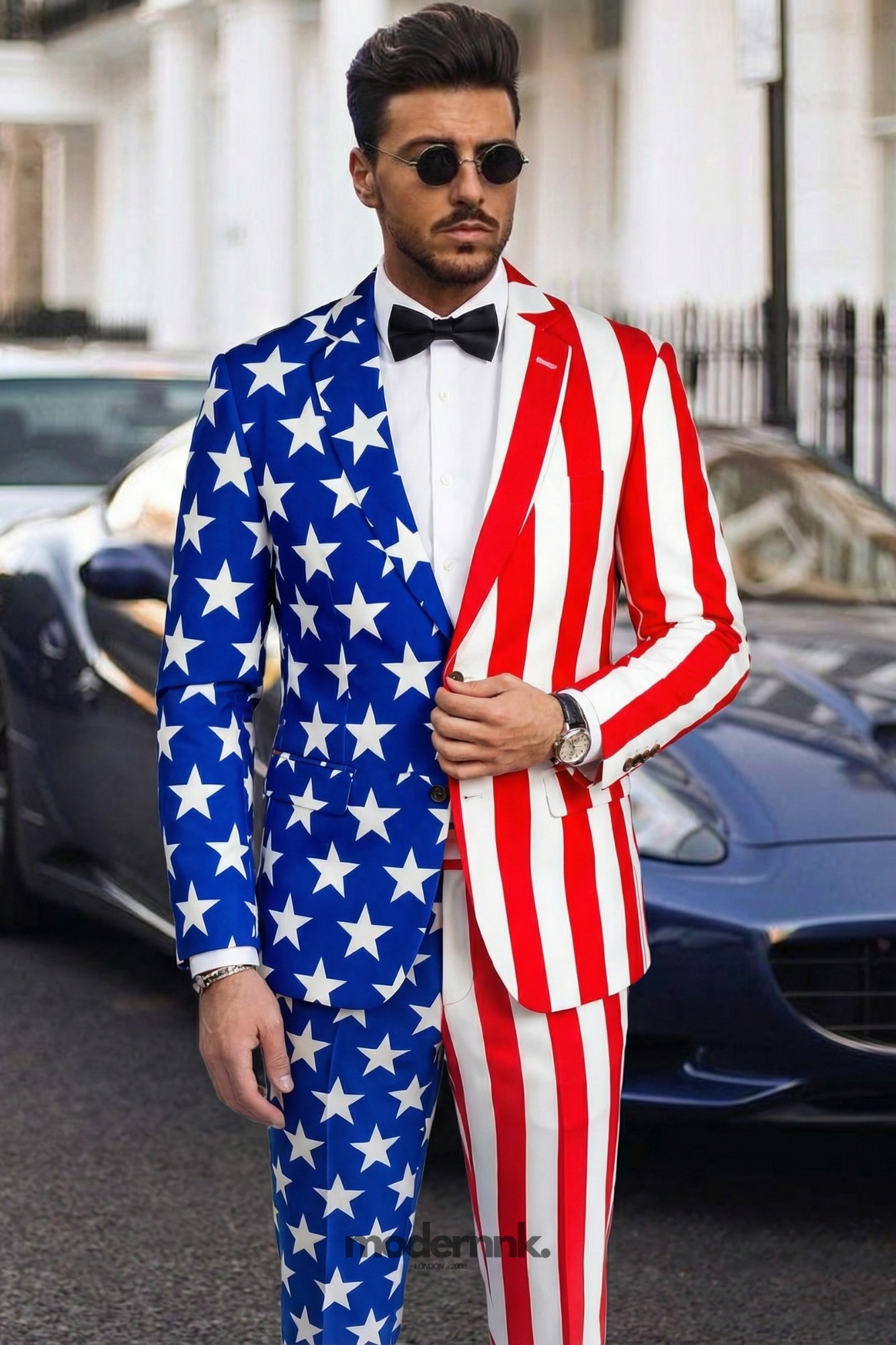 Patriotic American Flag Suit A0318