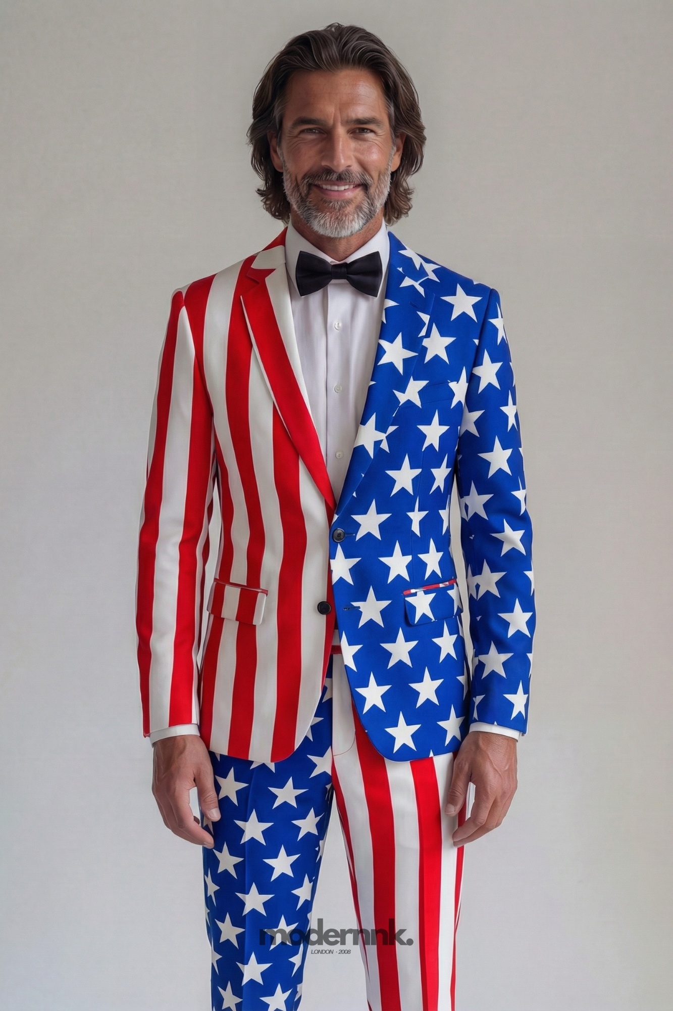 Patriotic American Flag Suit A0318