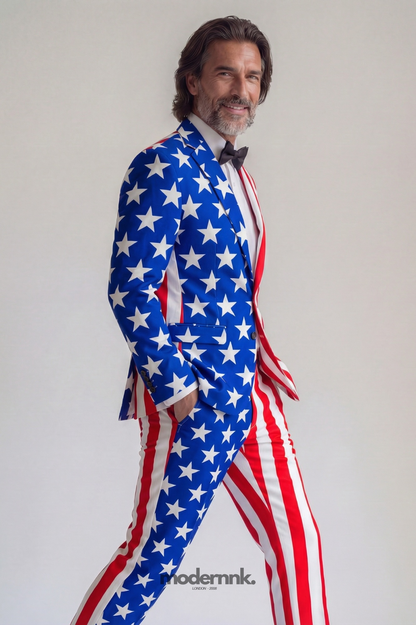 Patriotic American Flag Suit A0318