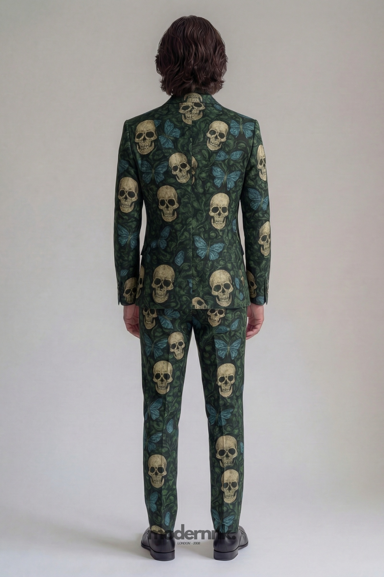 Daring Gentleman Skull Print Suit A0319
