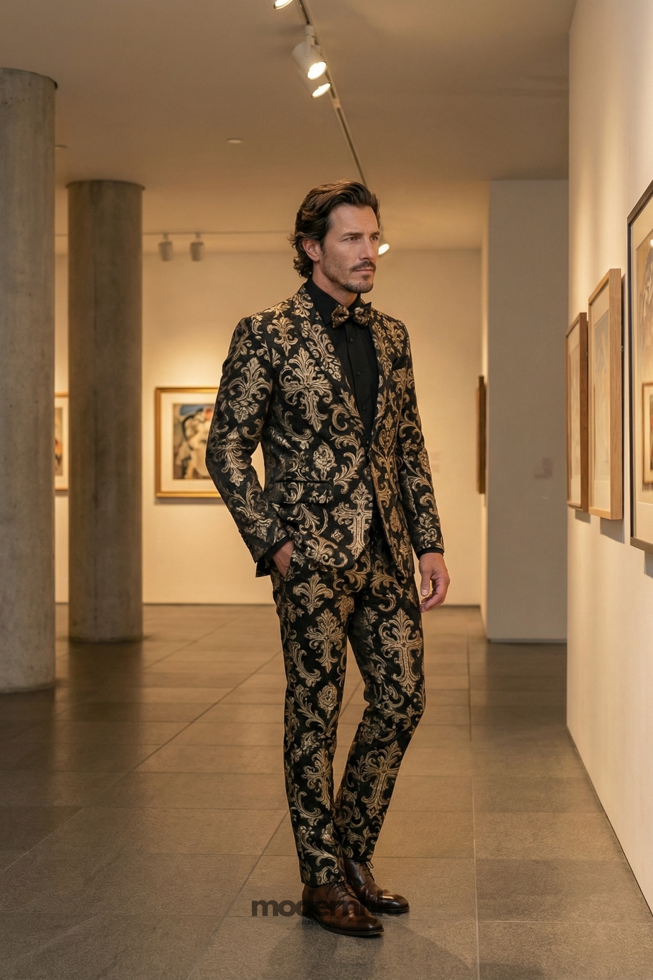 Aristocrat Gold Brocade Suit A0320