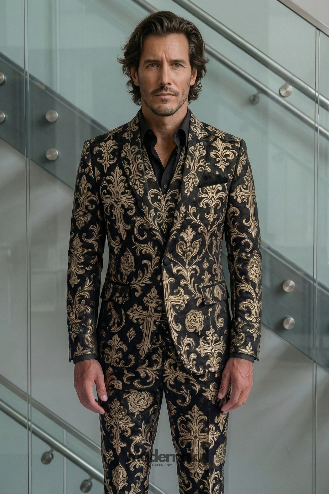 Aristocrat Gold Brocade Suit A0320