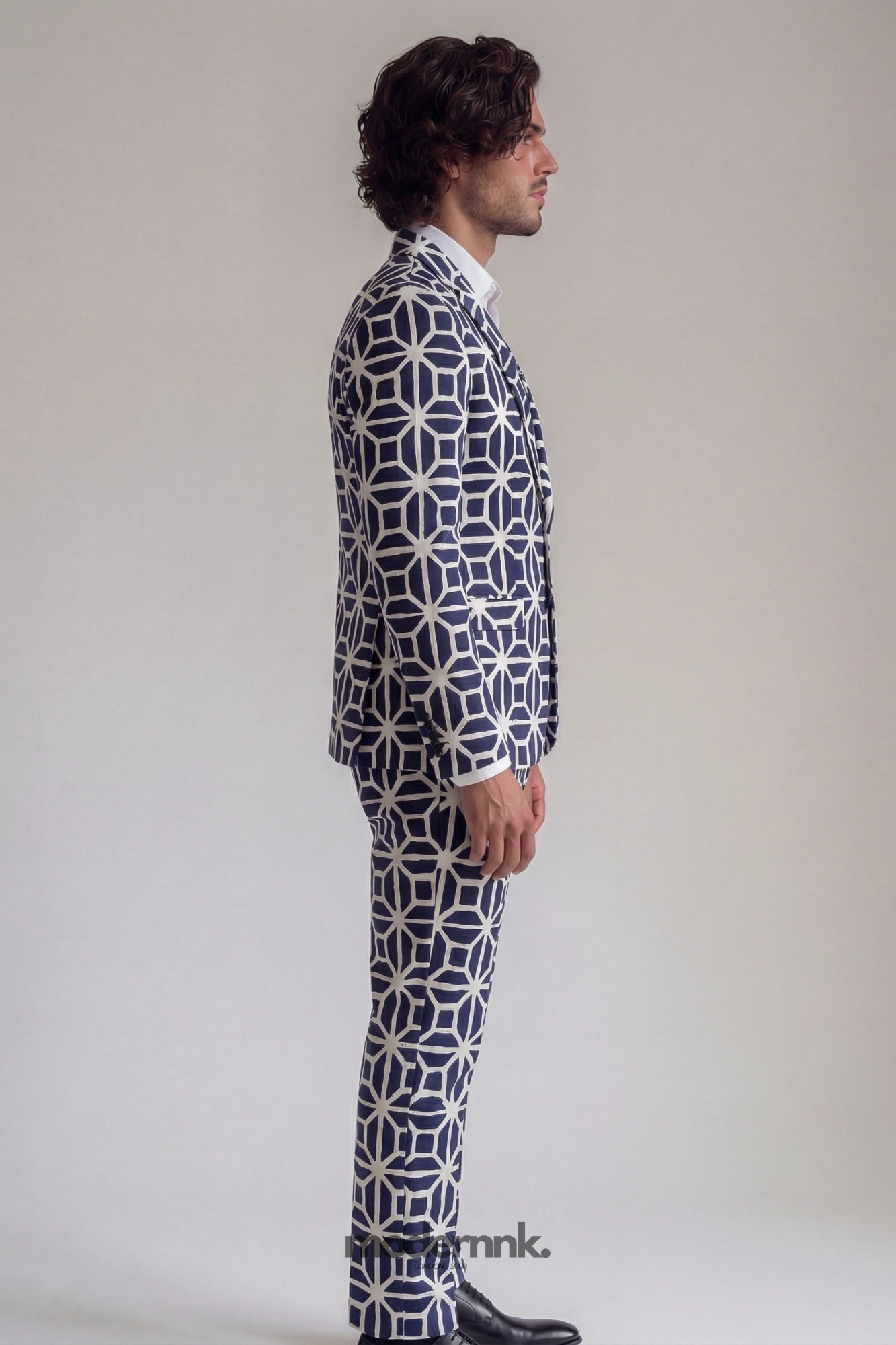 Avant-Garde Gentleman Geometric Suit A0322
