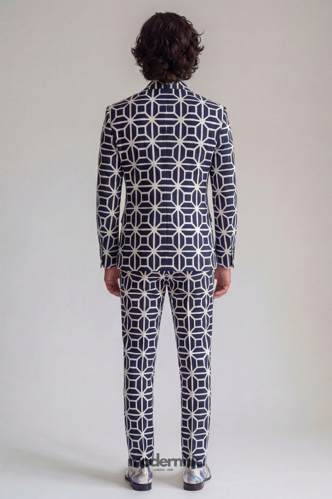 Avant-Garde Gentleman Geometric Suit A0322
