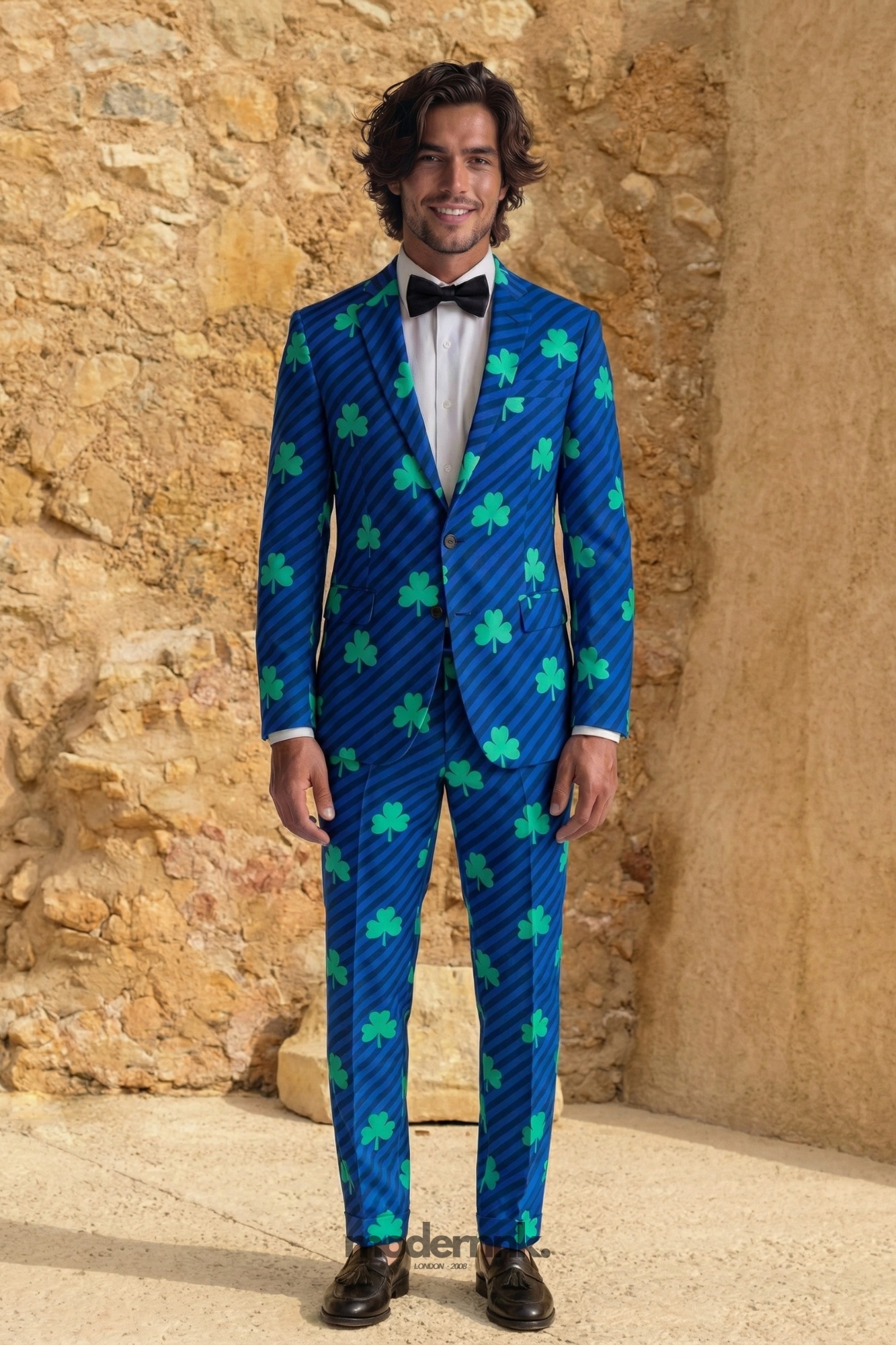 St. Patrick's Shamrock Striped Suit A0323