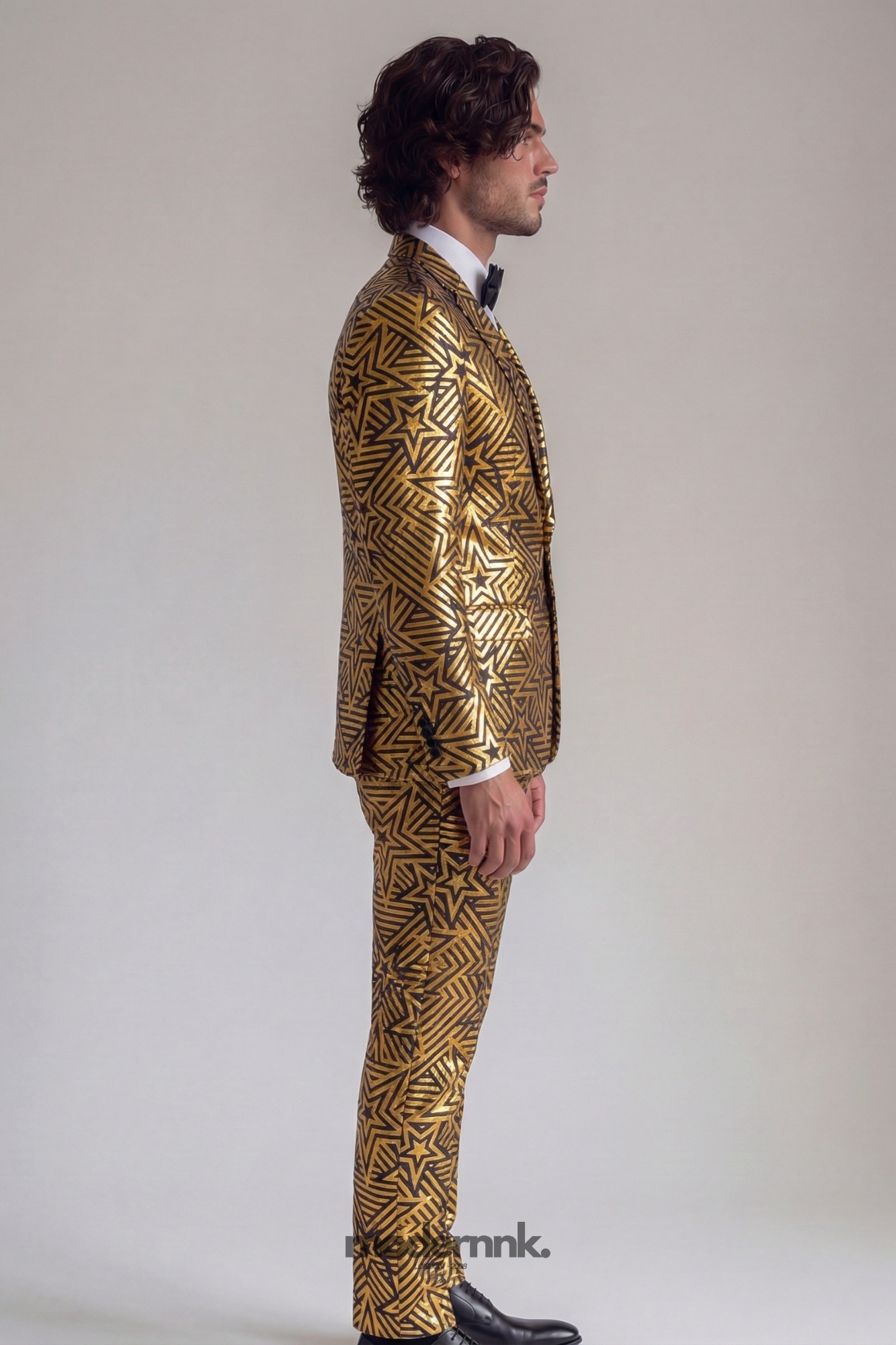 Showman Gold Star Pattern Suit A0324