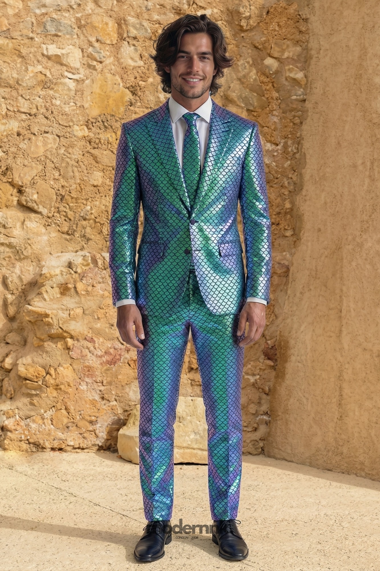 Ethereal Mermaid Scale Suit A0325