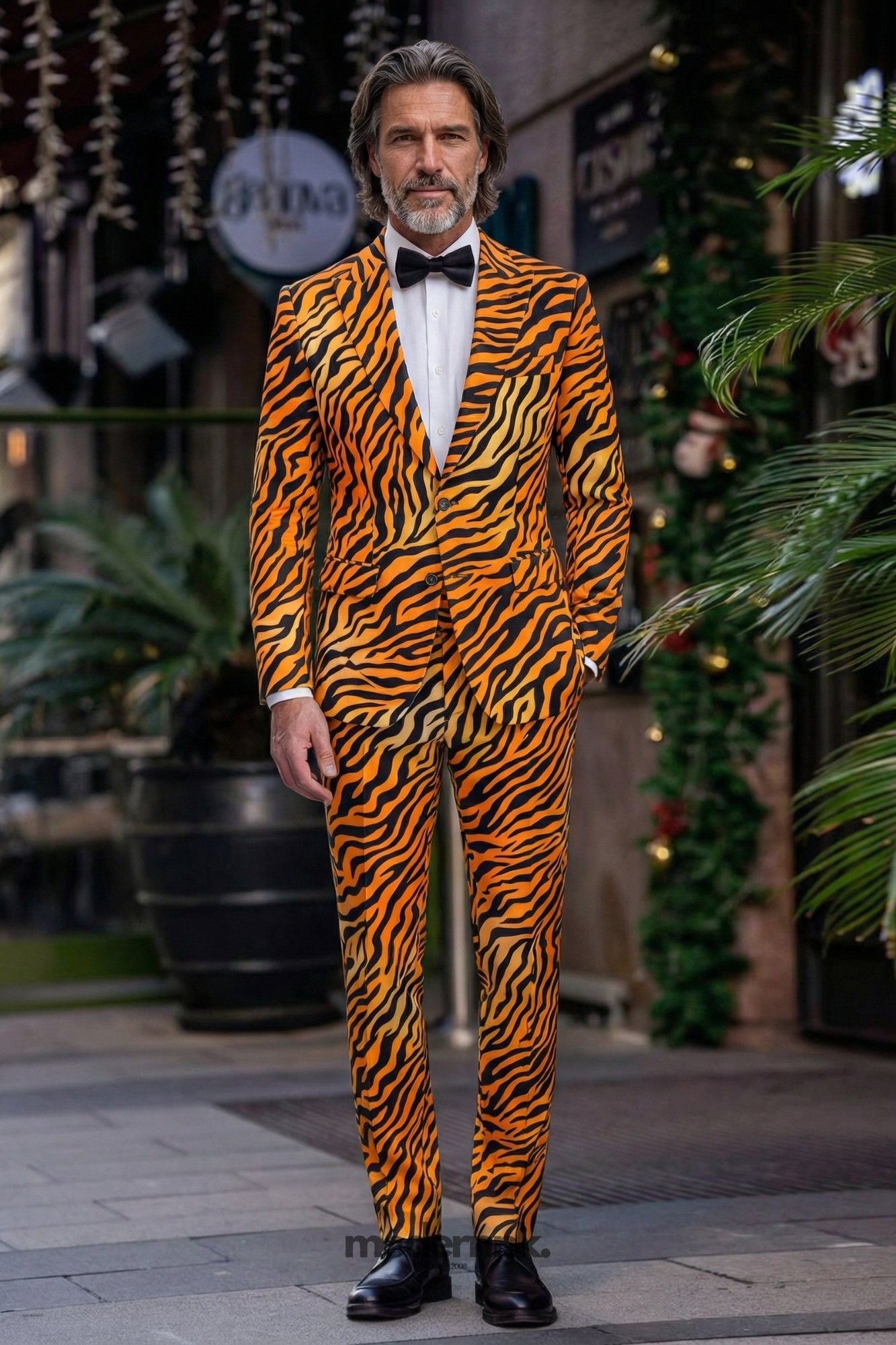 Wild Tiger Print Suit A0327