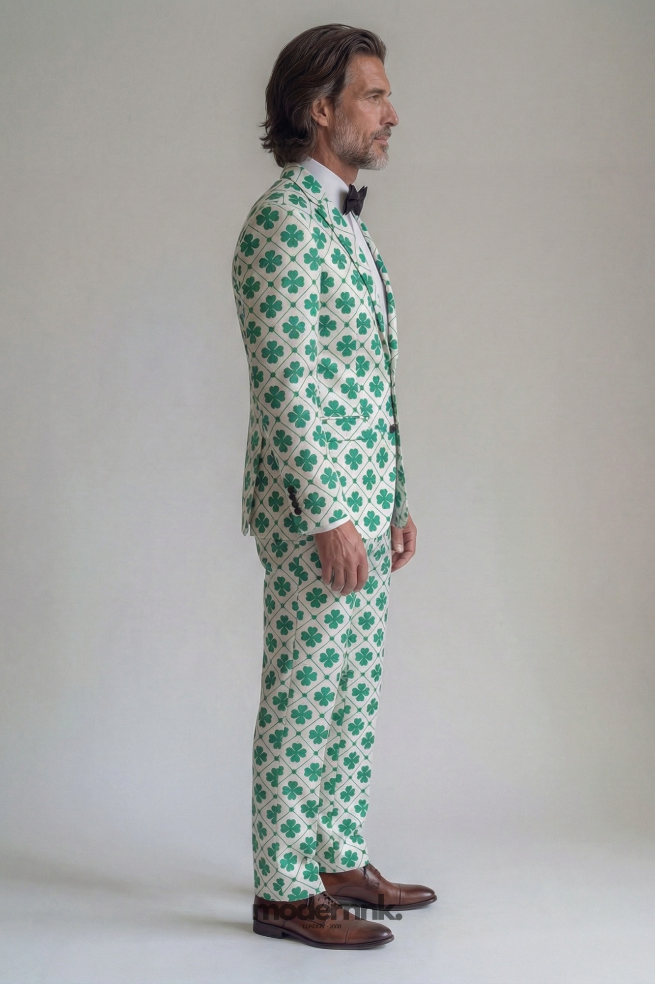 Festive Clover Print Suit A0329