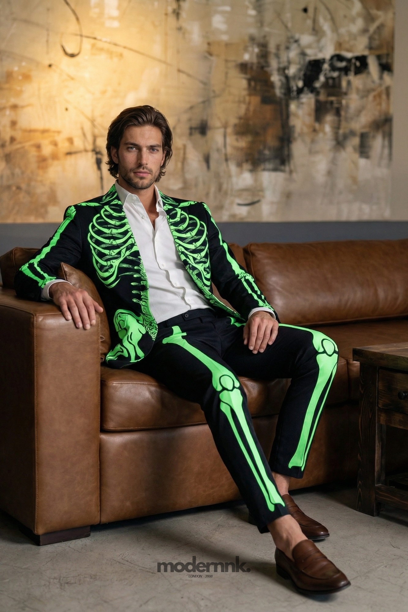 Enigma Neon Skeleton Suit A0330
