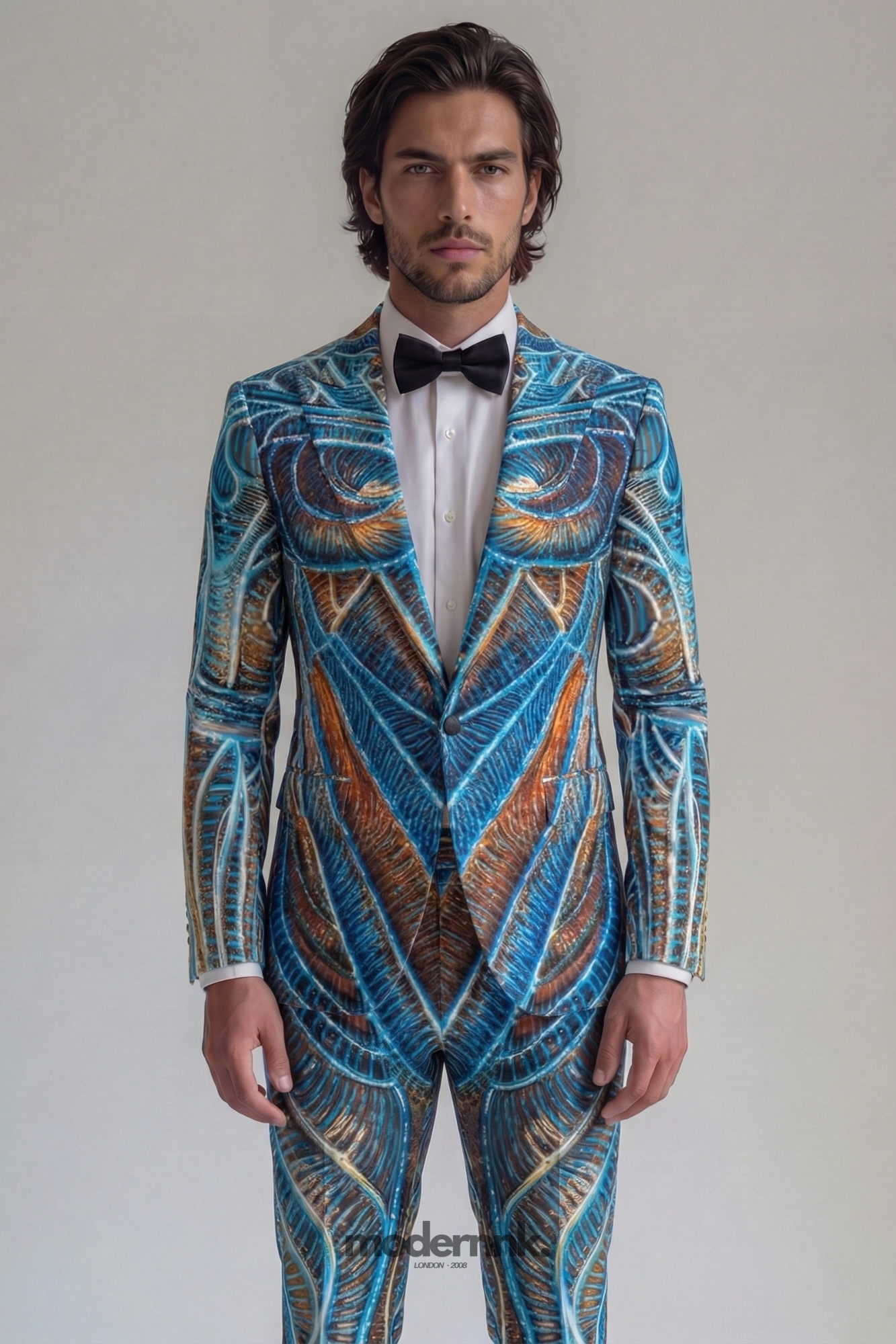 Visionary Patterned Suit A0333