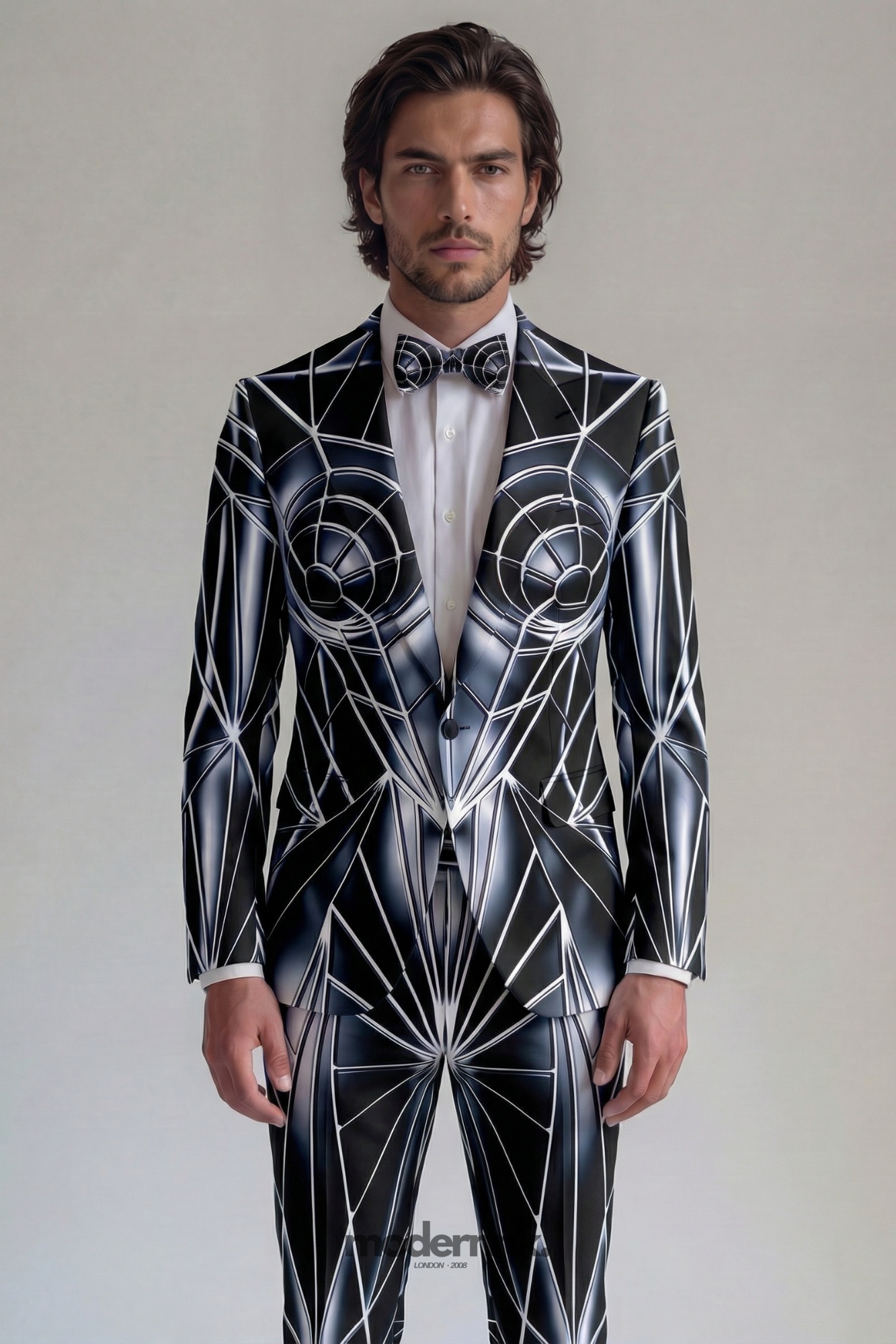 Futuristic Geometric Suit A0334