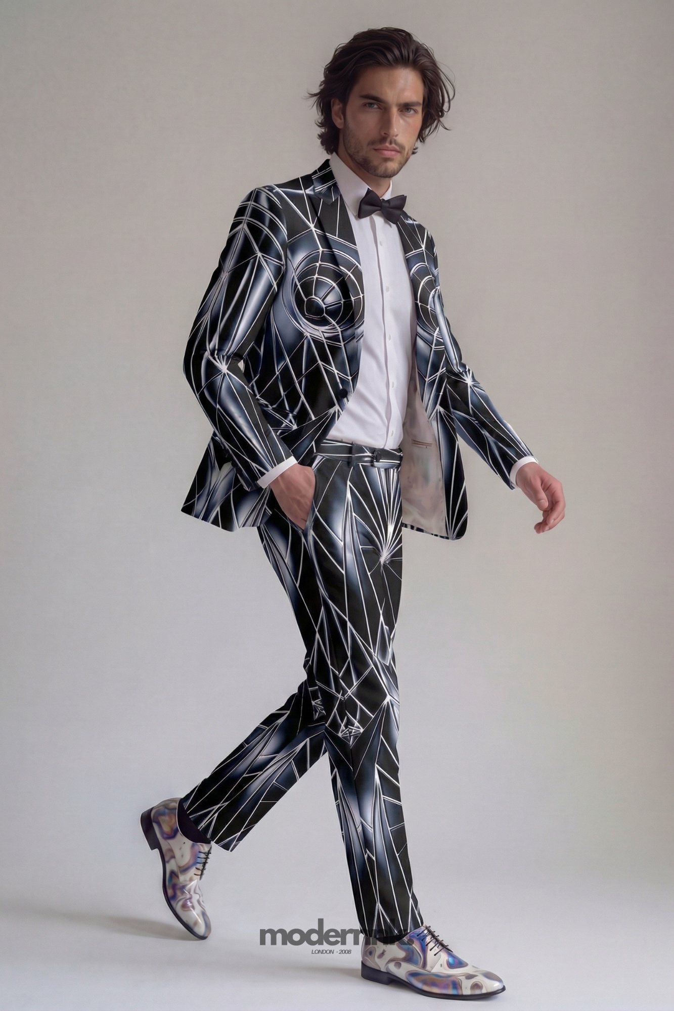 Futuristic Geometric Suit A0334